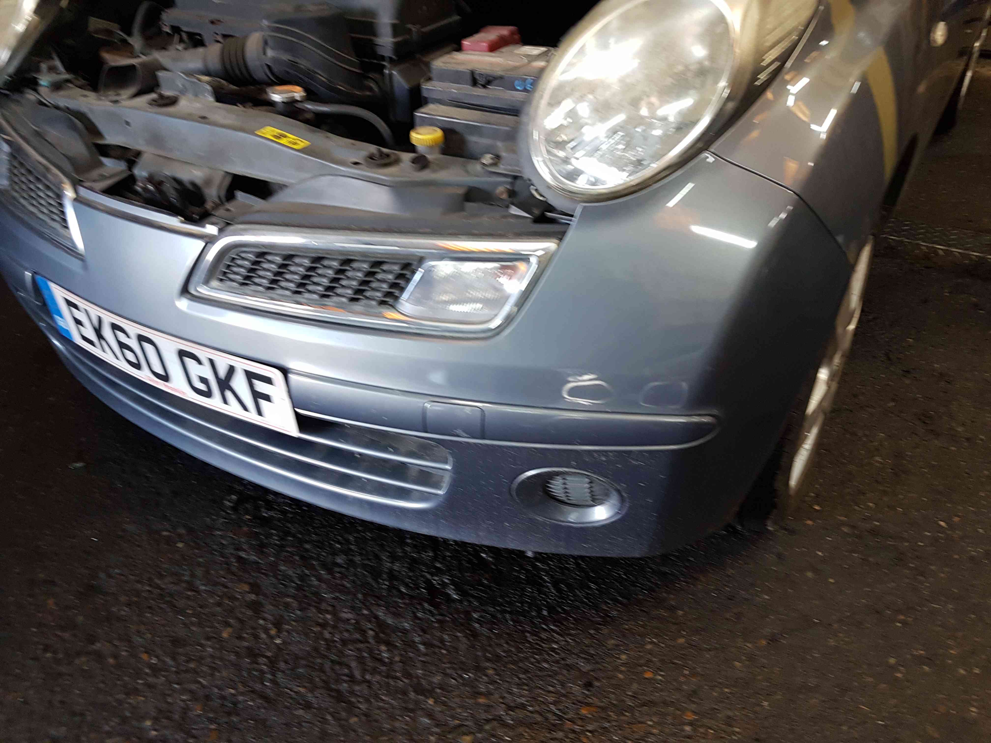 Thumb 4 Nissan Micra K12 2002-2010 Front Bumper Faded Denim Grey B52