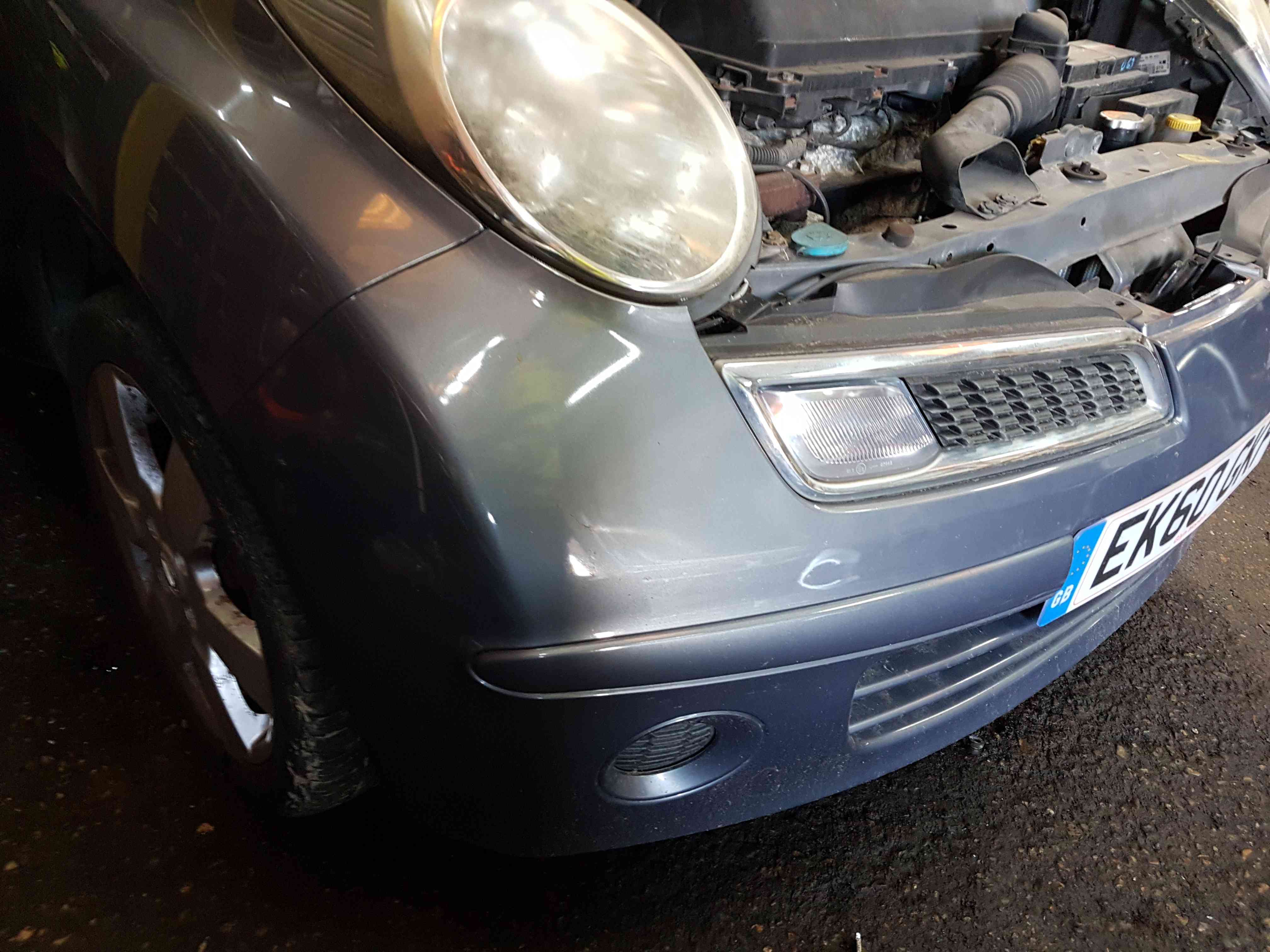 Thumb 6 Nissan Micra K12 2002-2010 Front Bumper Faded Denim Grey B52