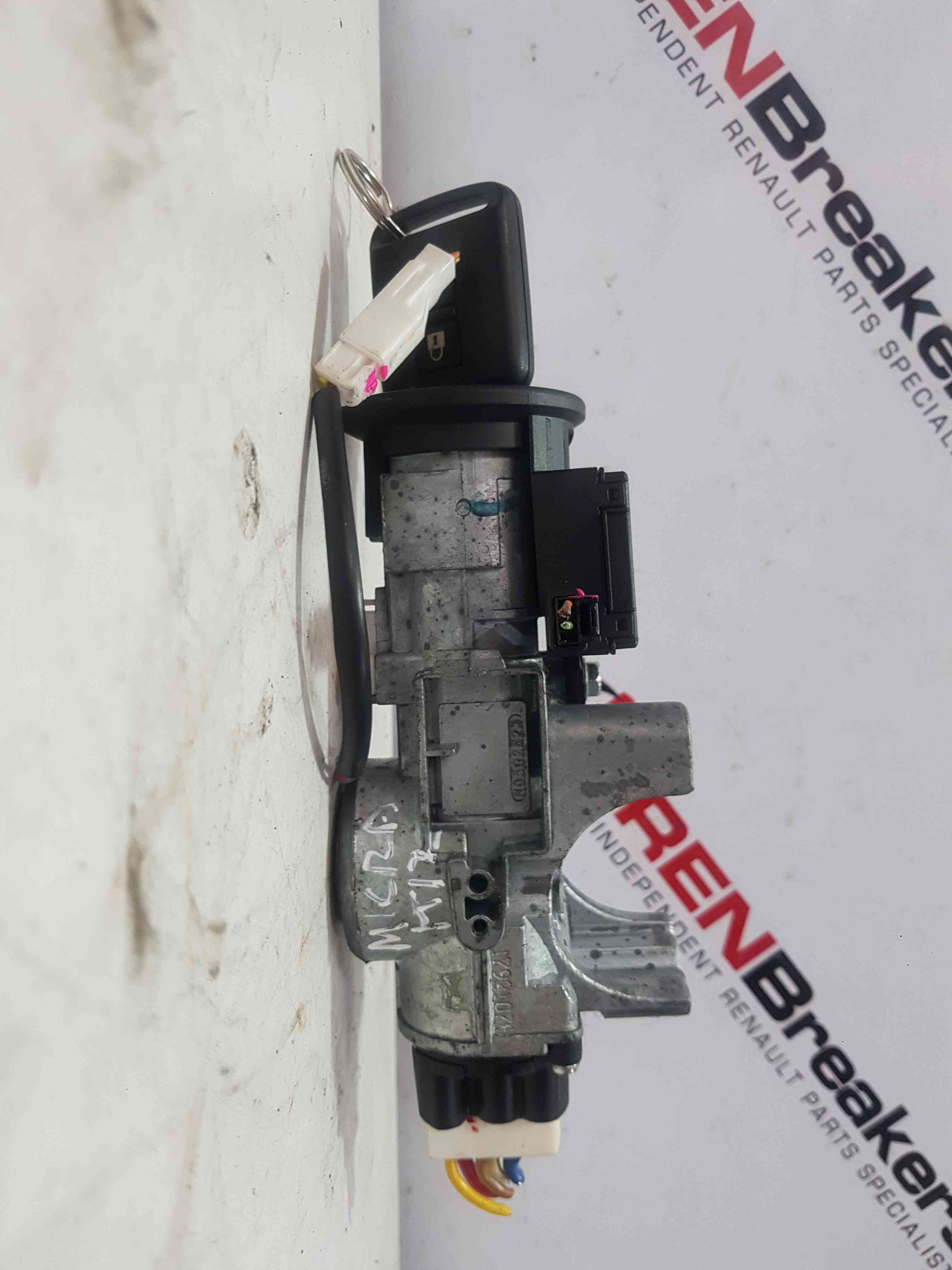 Thumb 7 Nissan Micra K12 2002-2010 Ignition Barrel + KEY Transponder 28590Ax600