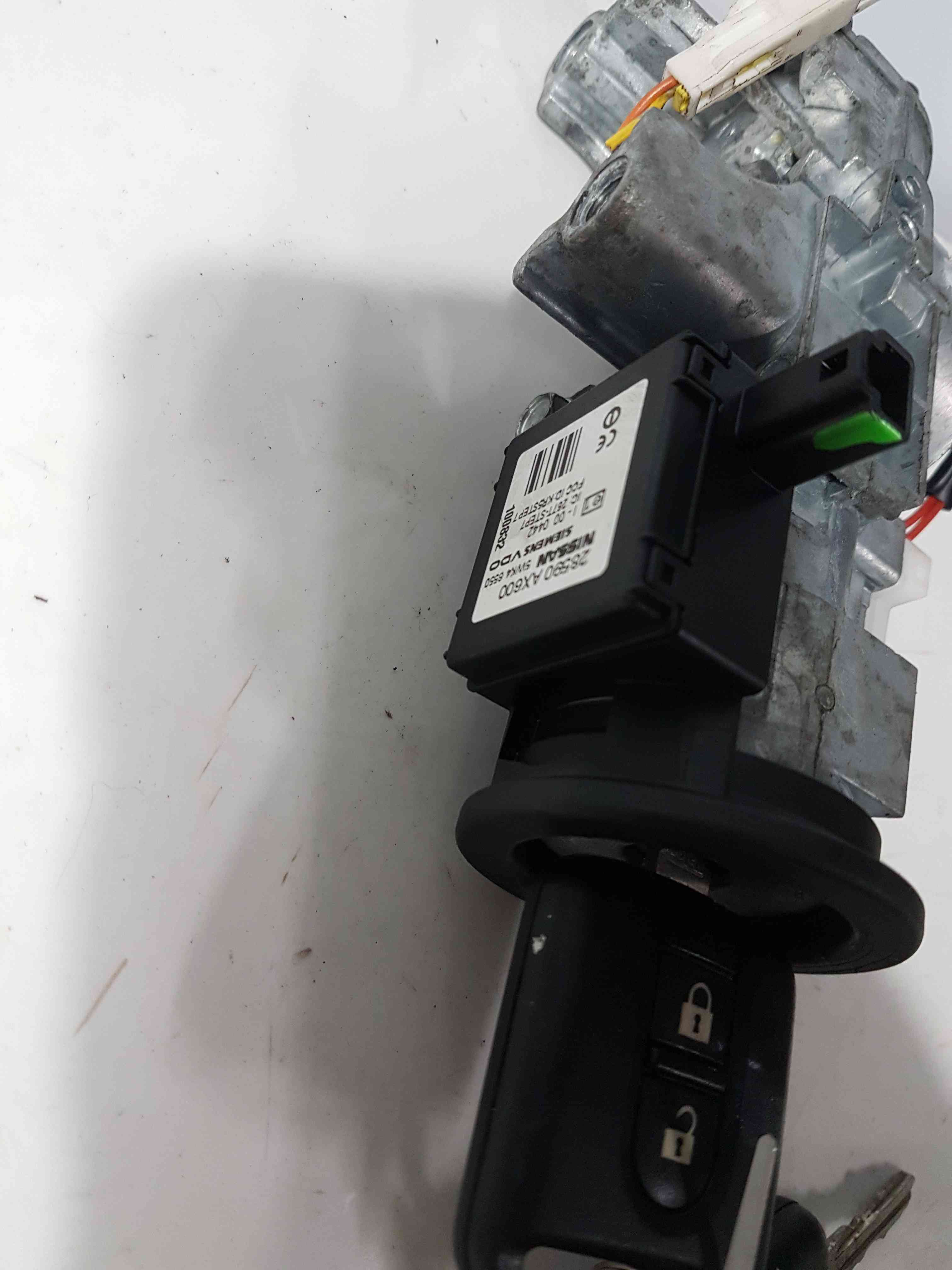 Thumb 7 Nissan Micra K12 2002-2010 Ignition Barrel + KEY Transponder 28590AX600
