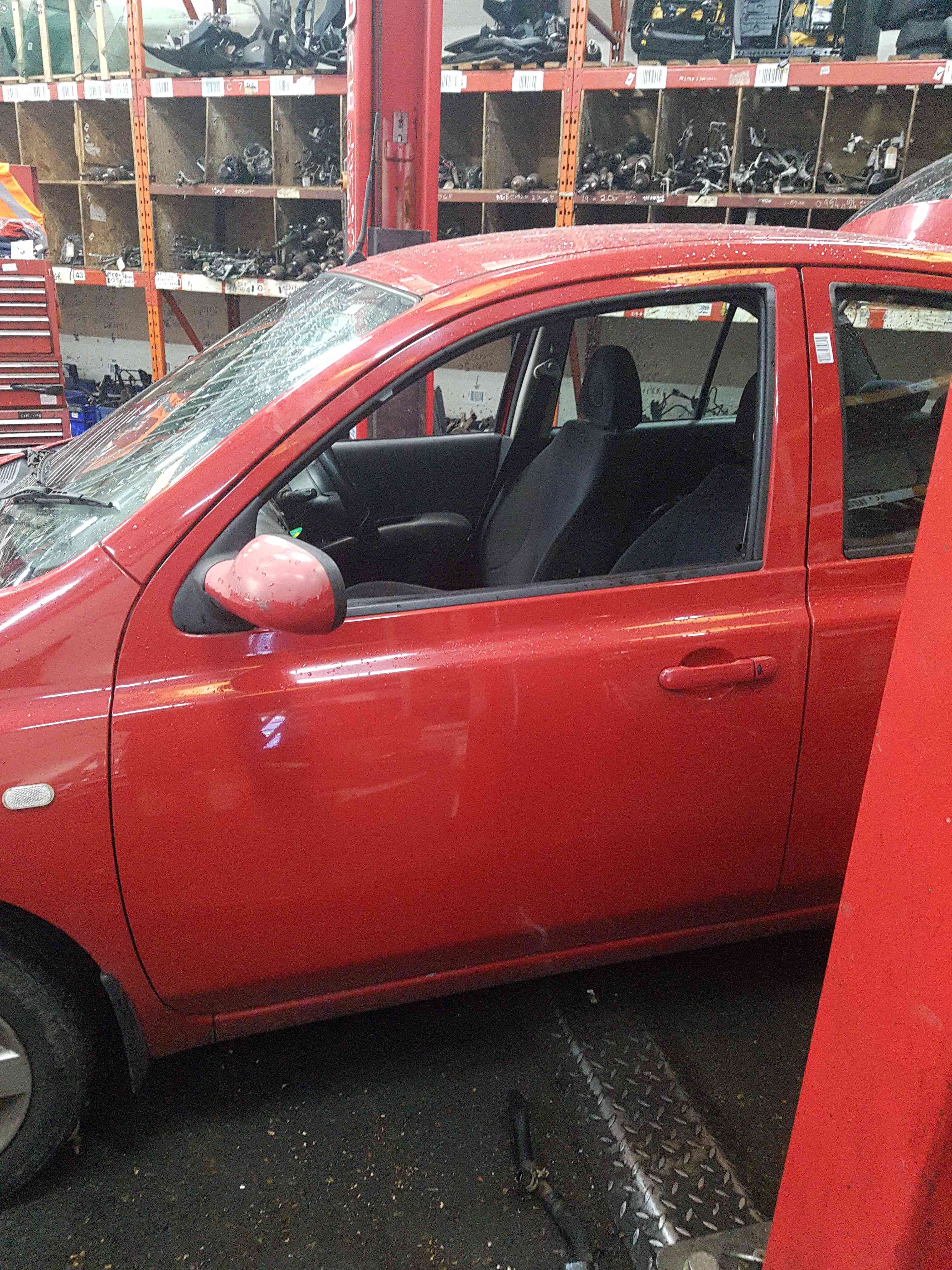 Thumb 3 Nissan Micra K12 2002-2010 Passenger NSF Front Door Z10 RED