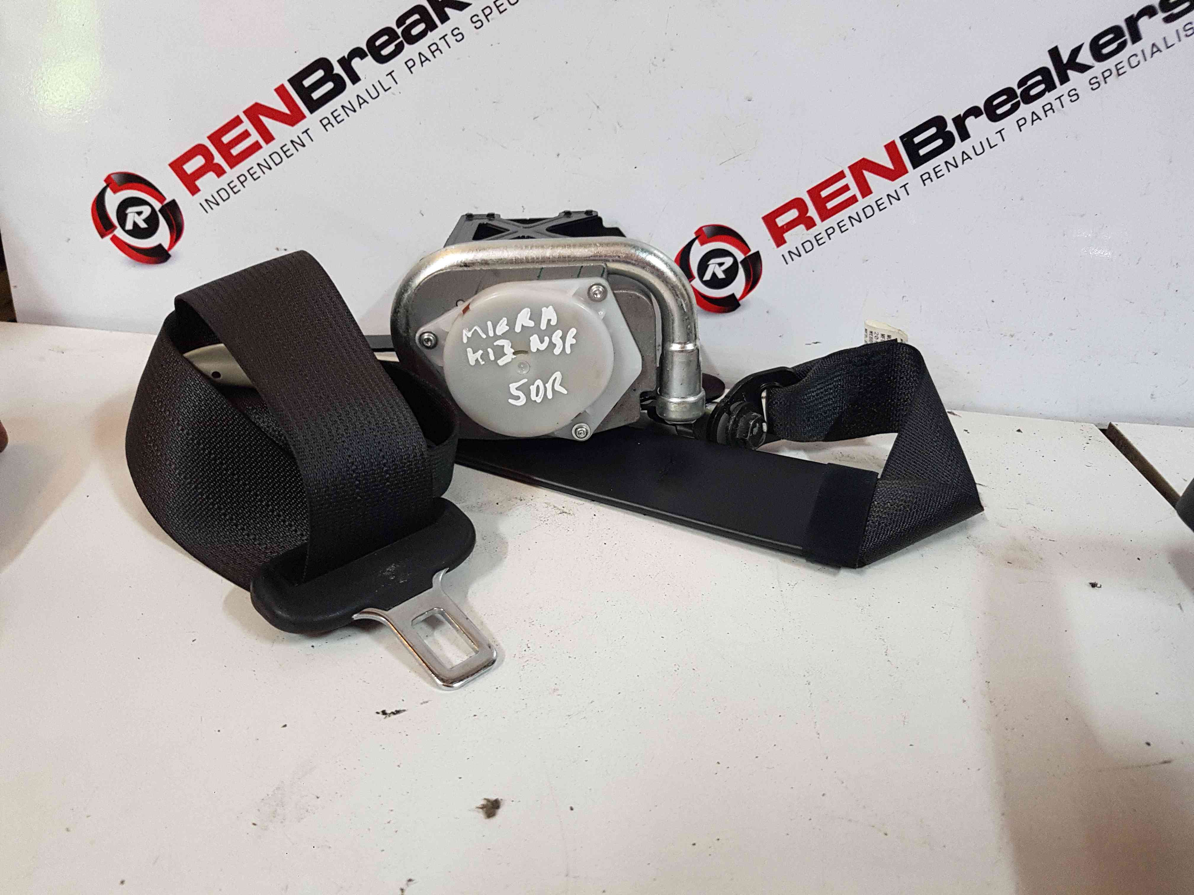Thumb 4 Nissan Micra K13 2010-2017 Passenger NSF Front Seat Belt 5Dr