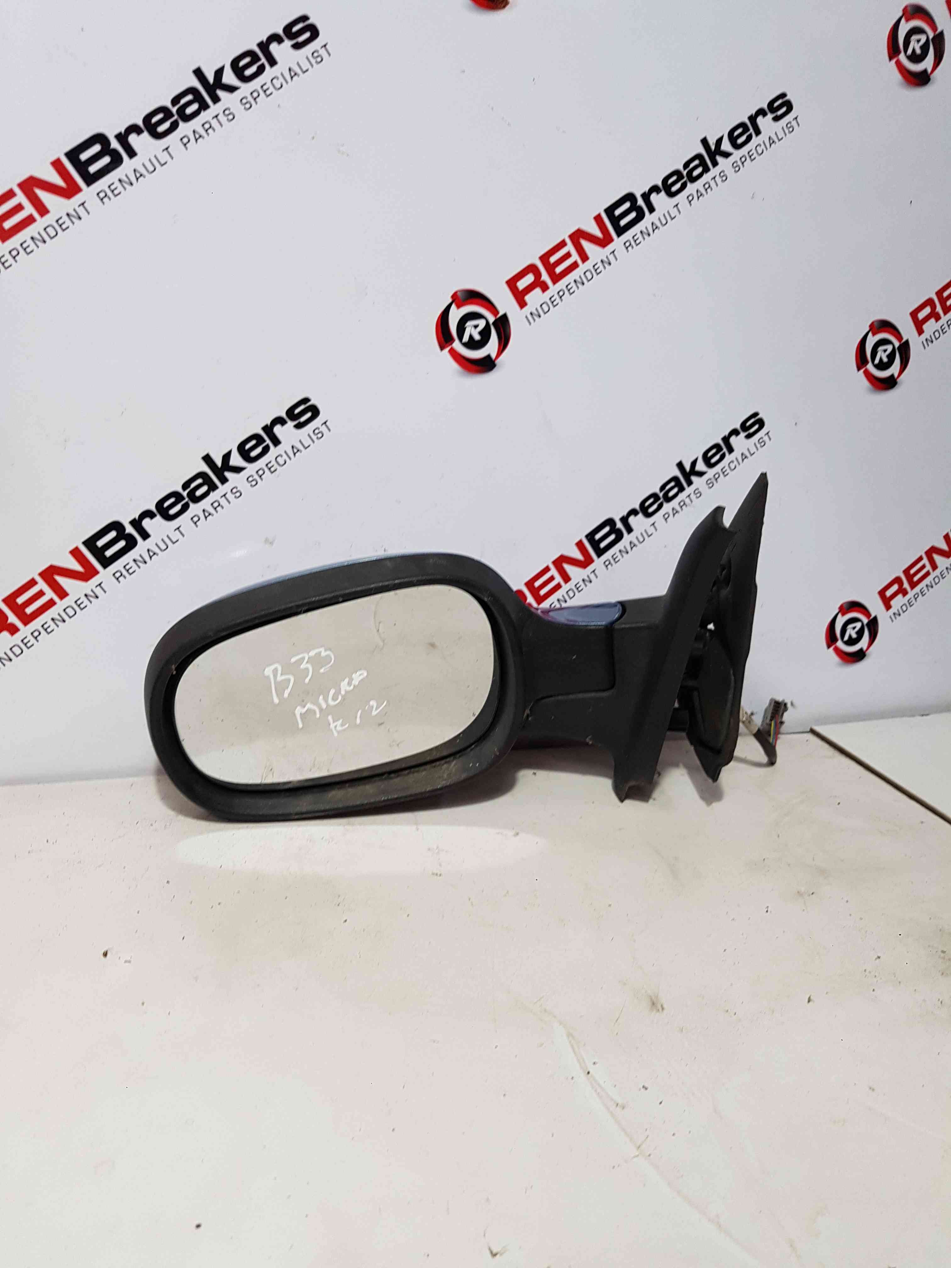 Thumb 6 Nissan Micra K12 2002-2010 Passenger NSF Ns Wing Mirror Blue B33 