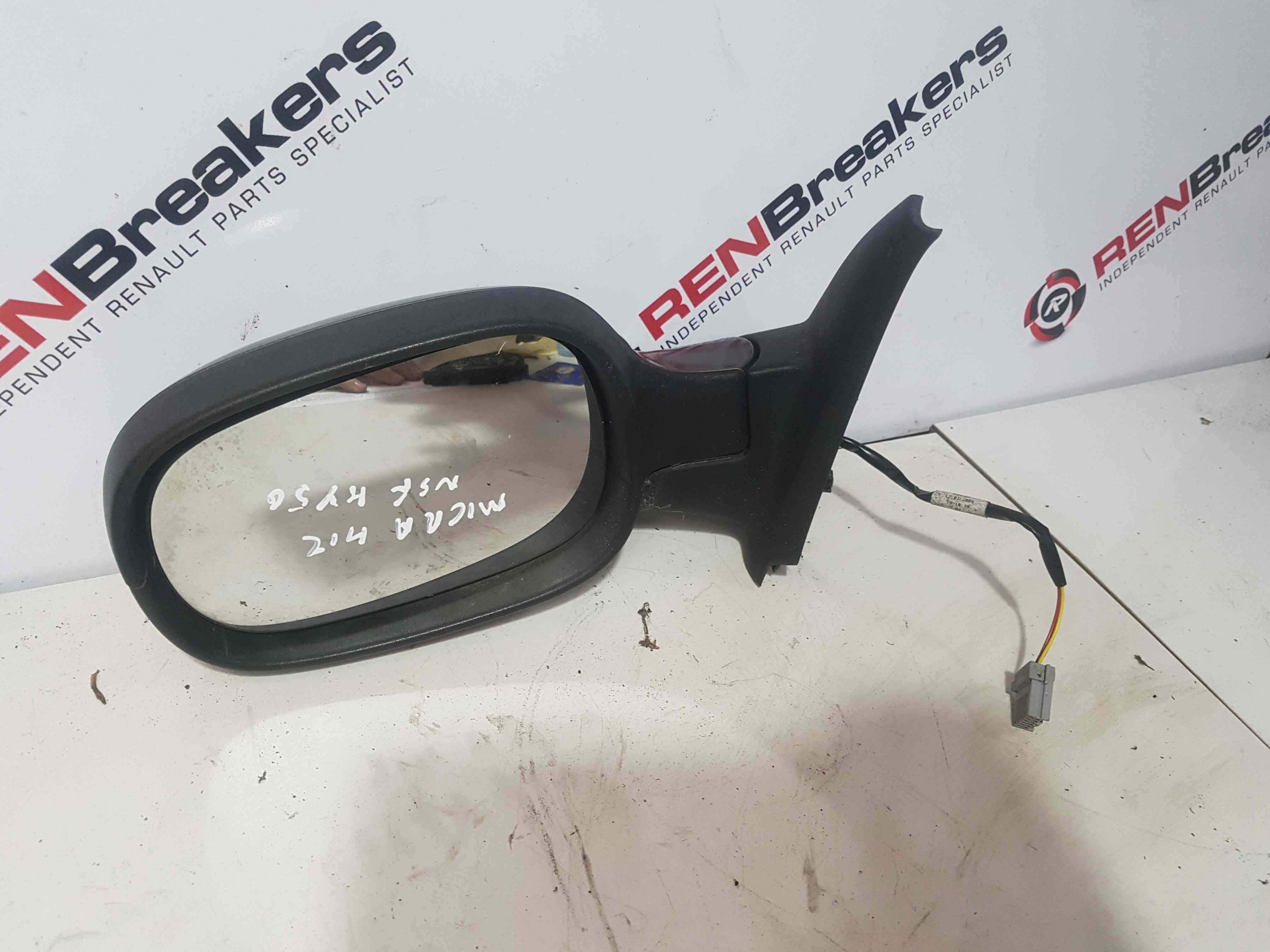 Thumb 7 Nissan Micra K12 2002-2010 Passenger NSF Ns Wing Mirror Grey Metalic KY5 scratch