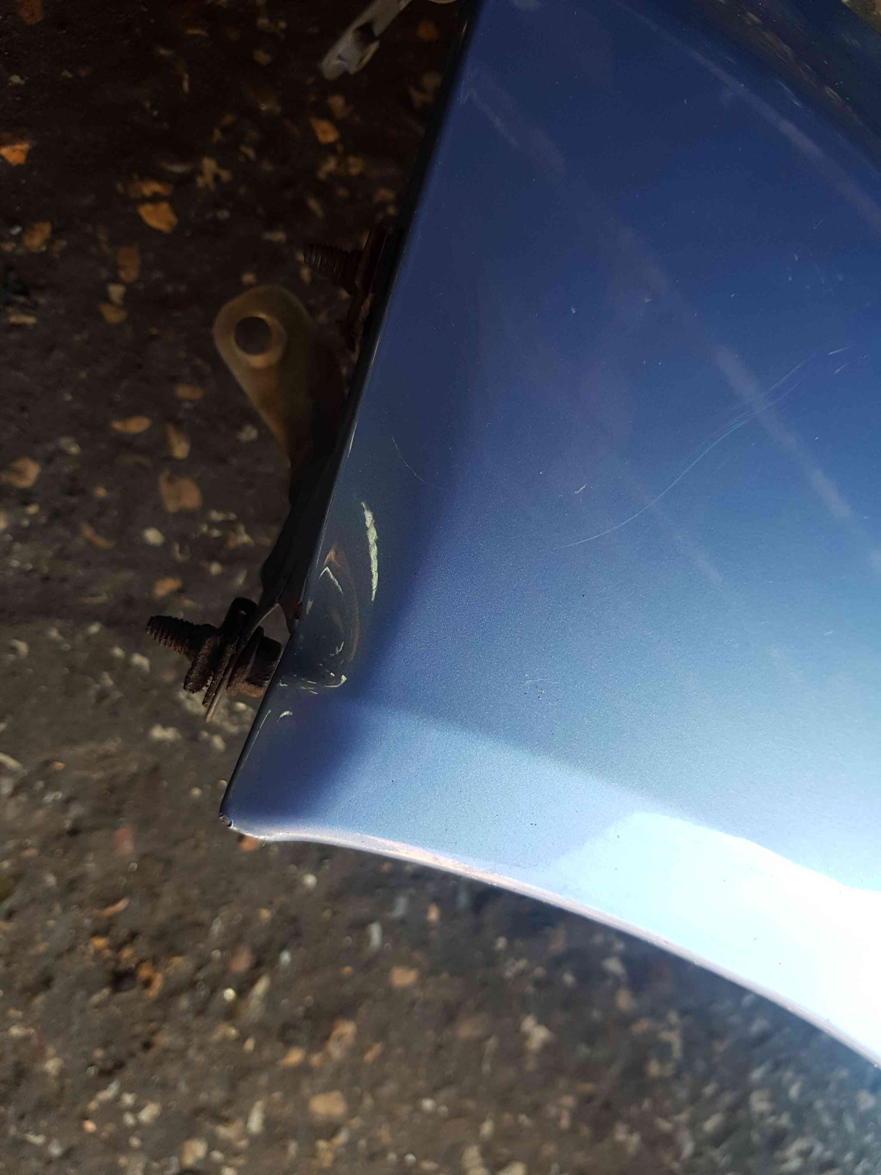 Thumb 3 Nissan Micra K12 2002-2010 Passenger NSF Ns Wing Pannel Blue T12 Dented