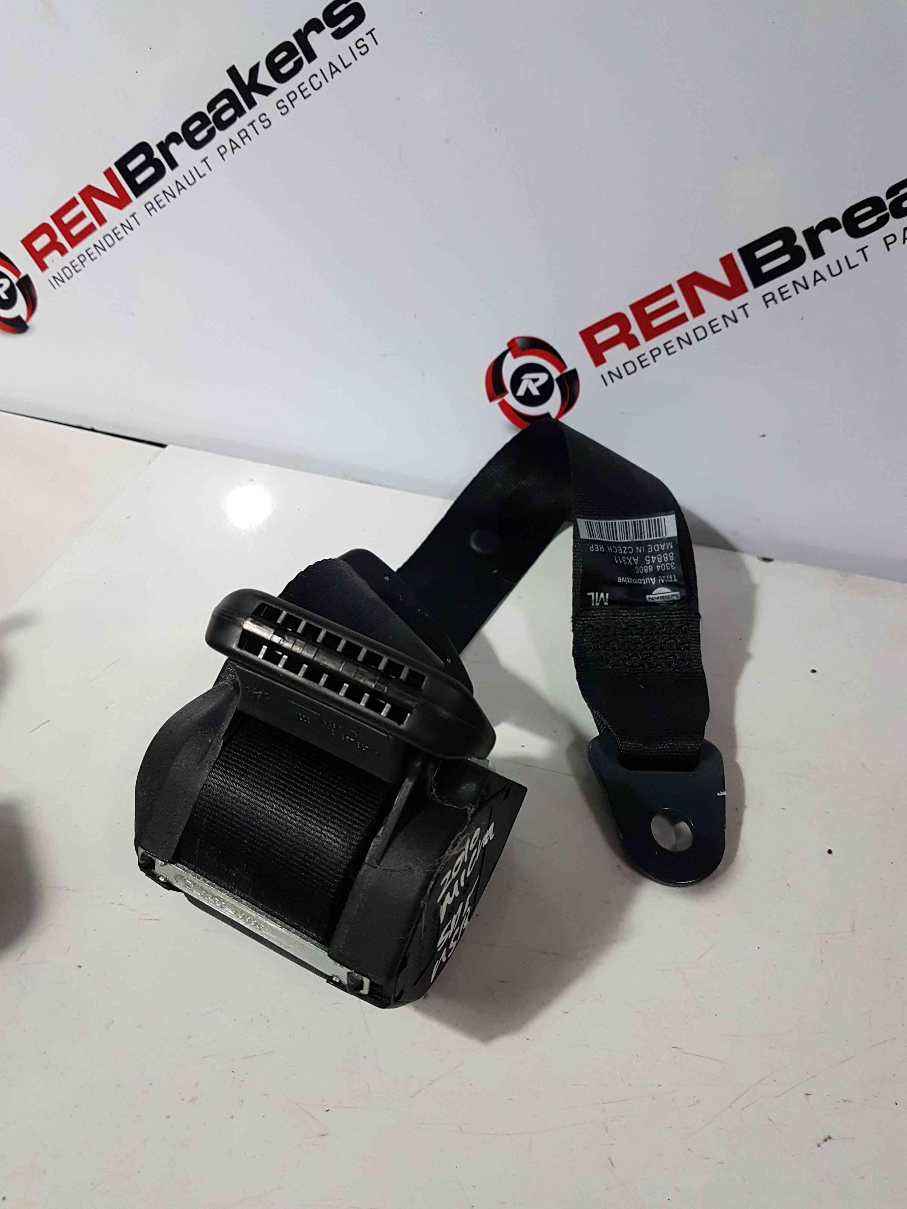 Thumb 5 Nissan Micra K12 2002-2010 Passenger NSR Rear Seat Belt