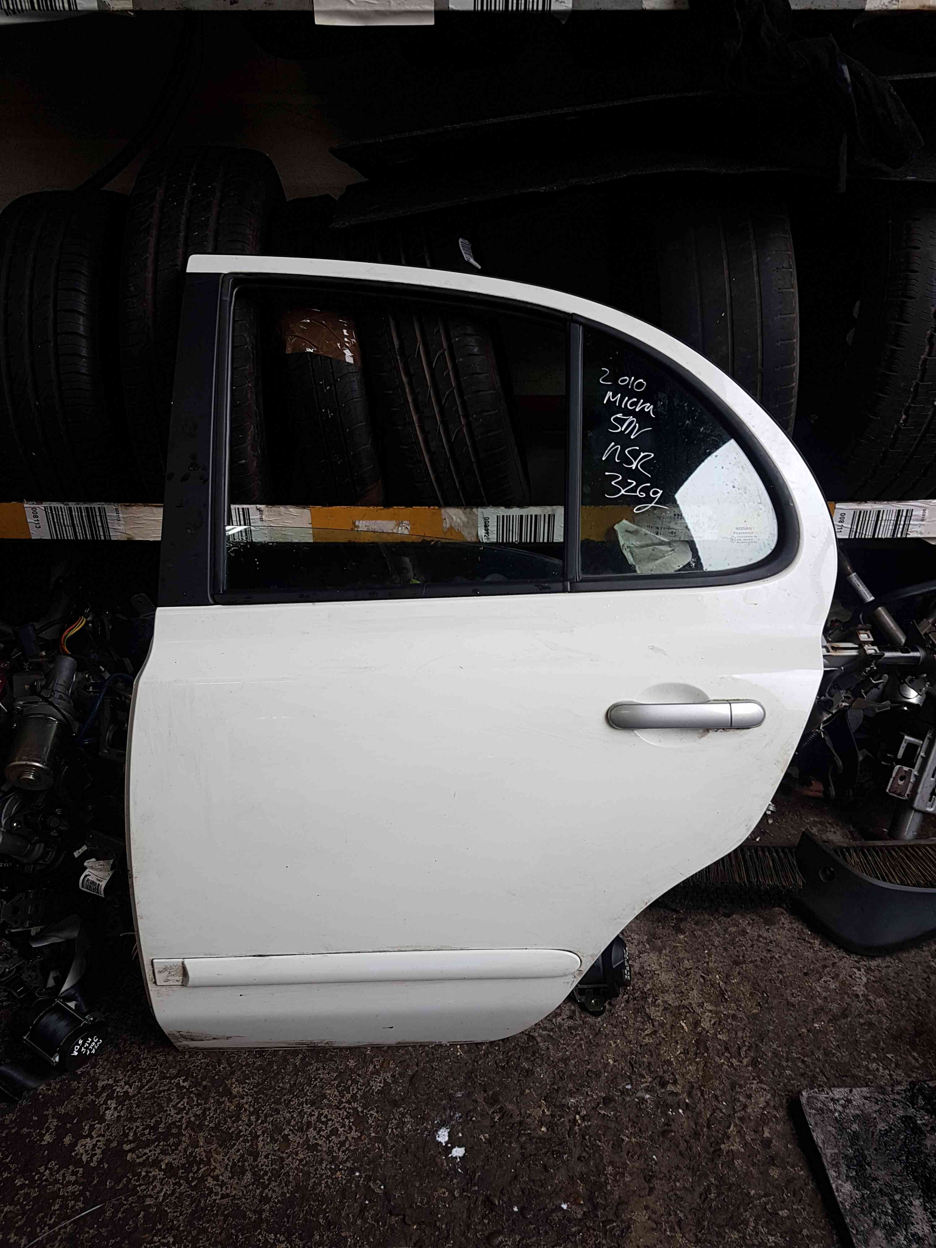 Thumb 4 Nissan Micra K12 2002-2010 Passenger NSR Rear White Door 326