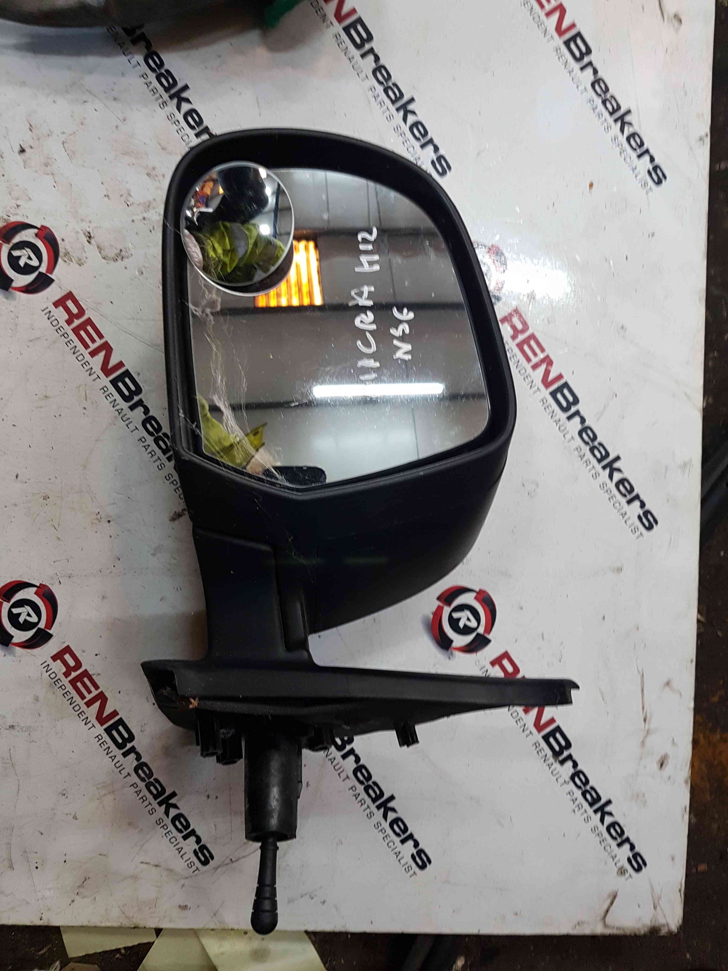 Thumb 3 Nissan Micra K12 2002-2010 Passenger Ns Wing Mirror Black Plastic Manual