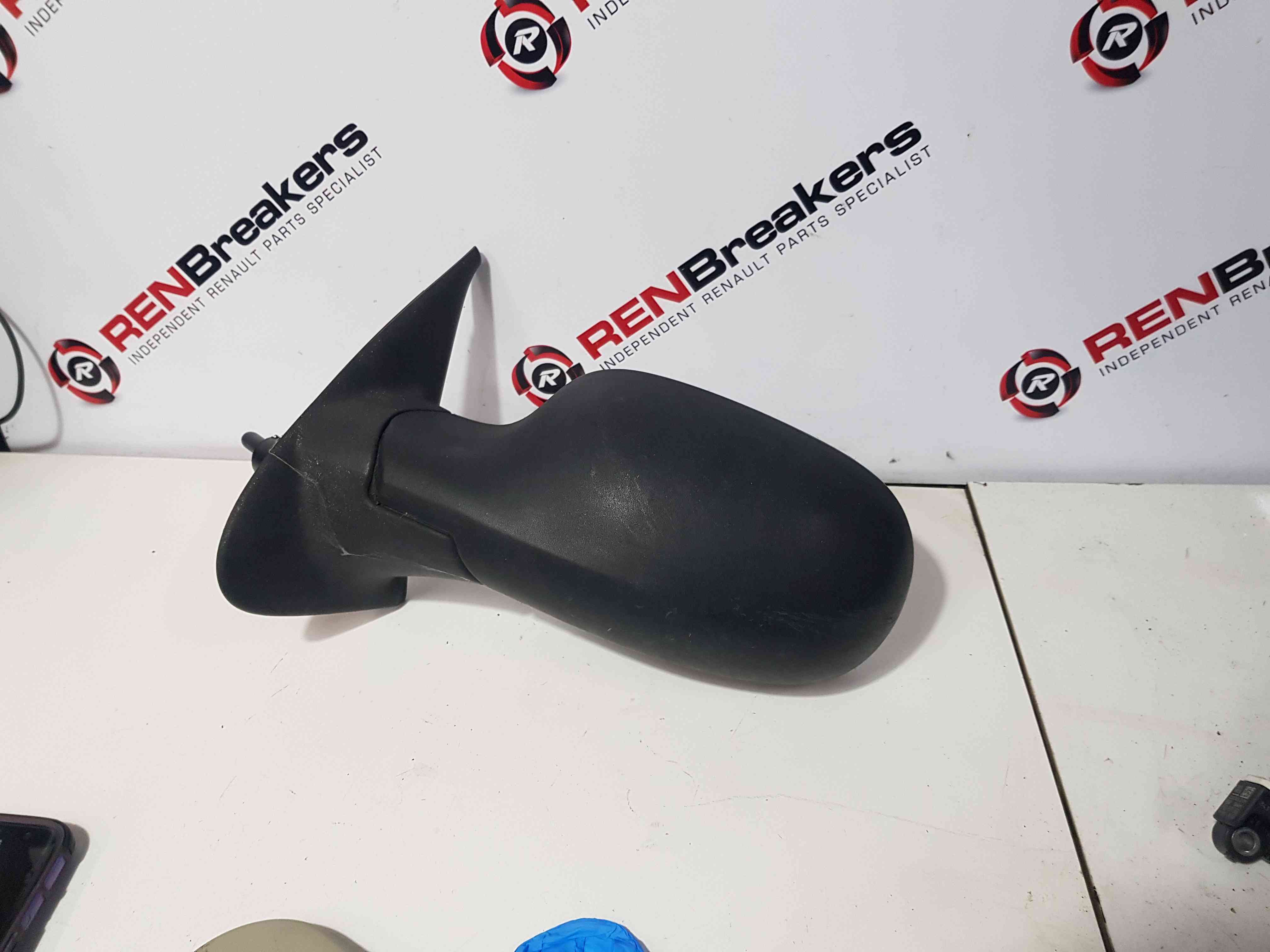 Thumb 2 Nissan Micra K12 2002-2010 Passenger Ns Wing Mirror Plain Black Plastic Manual
