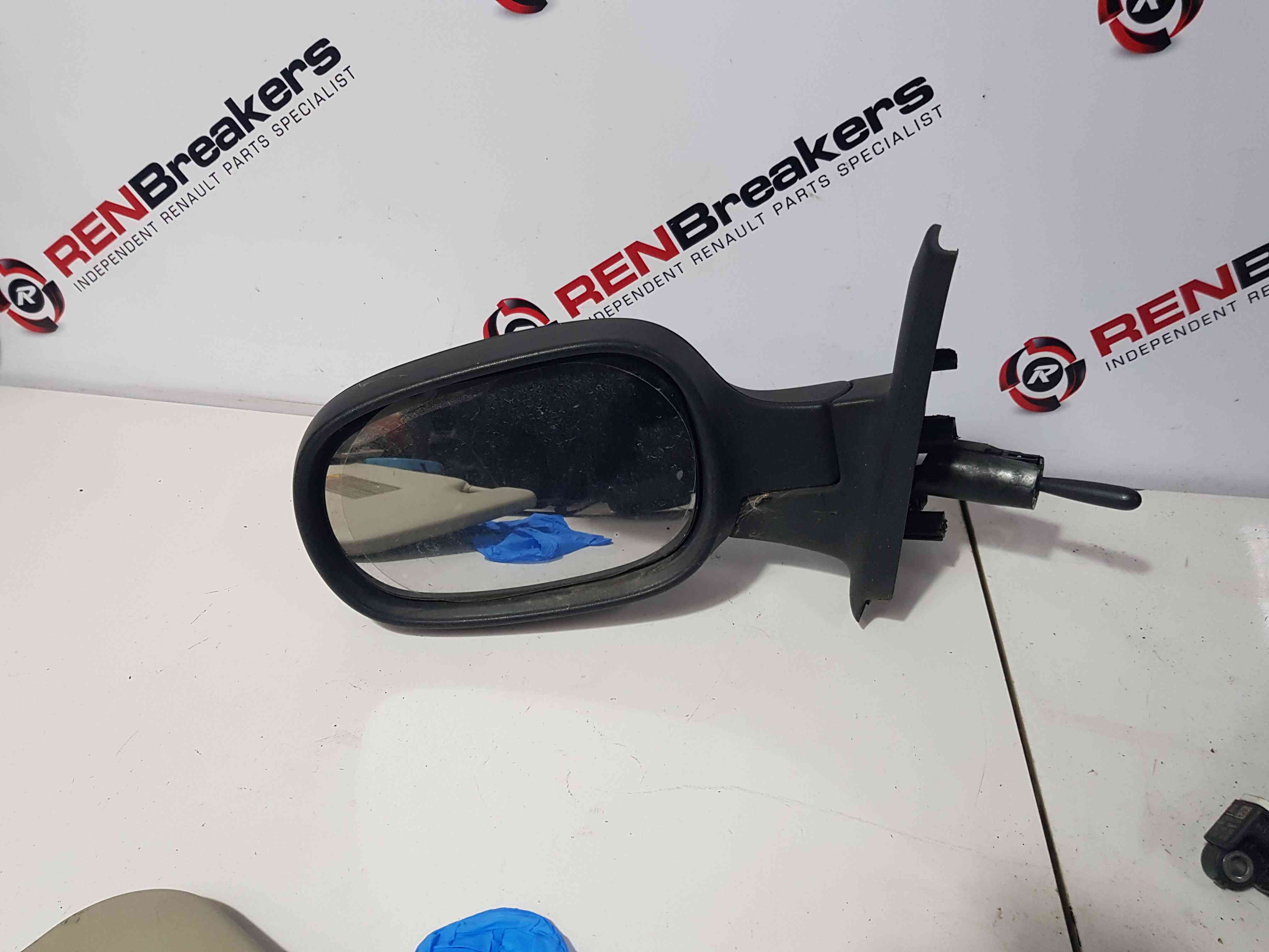 Thumb 6 Nissan Micra K12 2002-2010 Passenger Ns Wing Mirror Plain Black Plastic Manual
