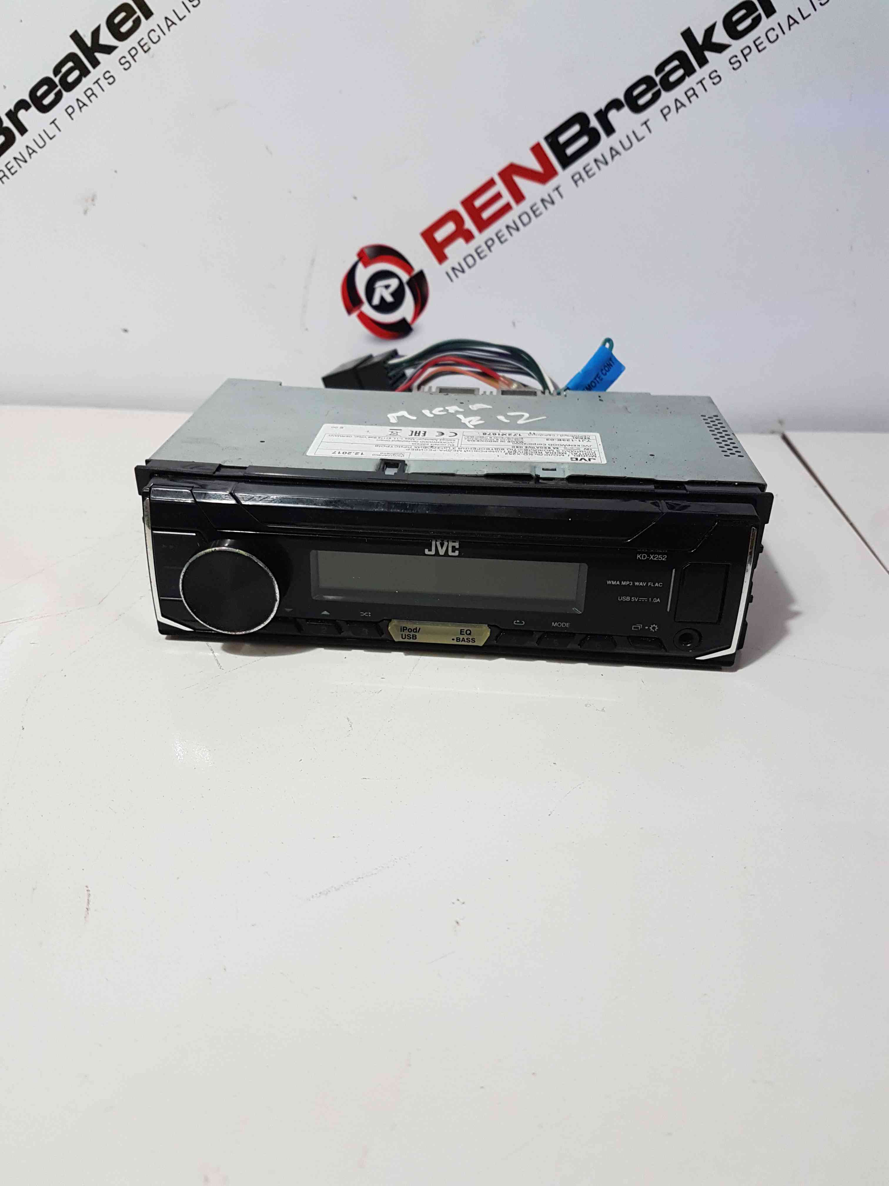 Thumb 6 Nissan Micra K12 2002-2010 Radio Cd Player JVC Ipod USB KD-X252