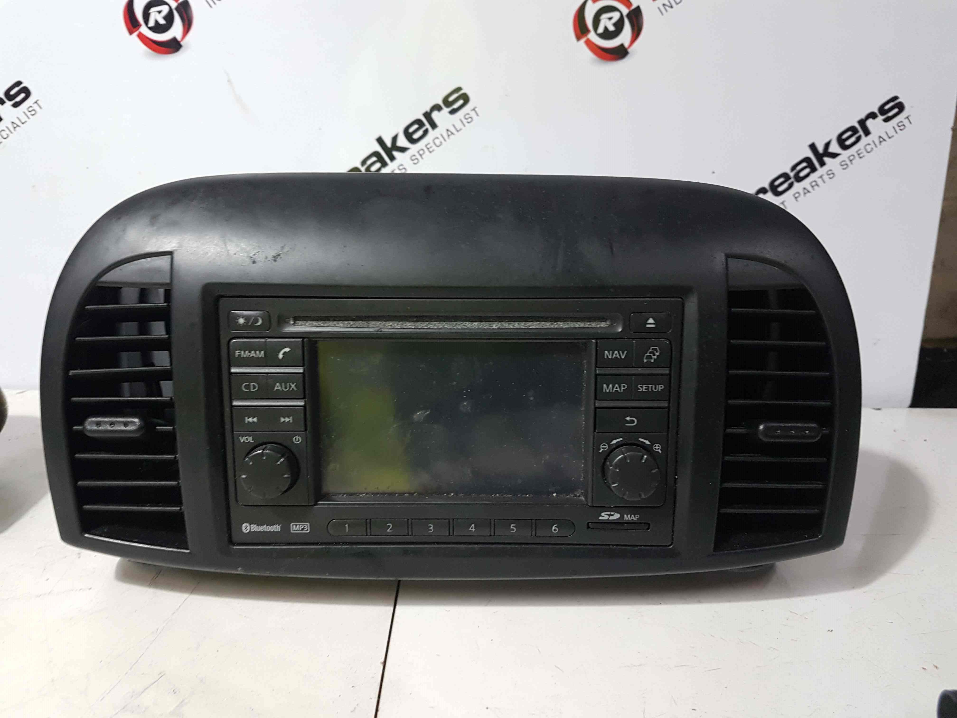 Thumb 5 Nissan Micra K12 2002-2010 Radio Cd Player Stereo Unit + Code 25915Bh10d