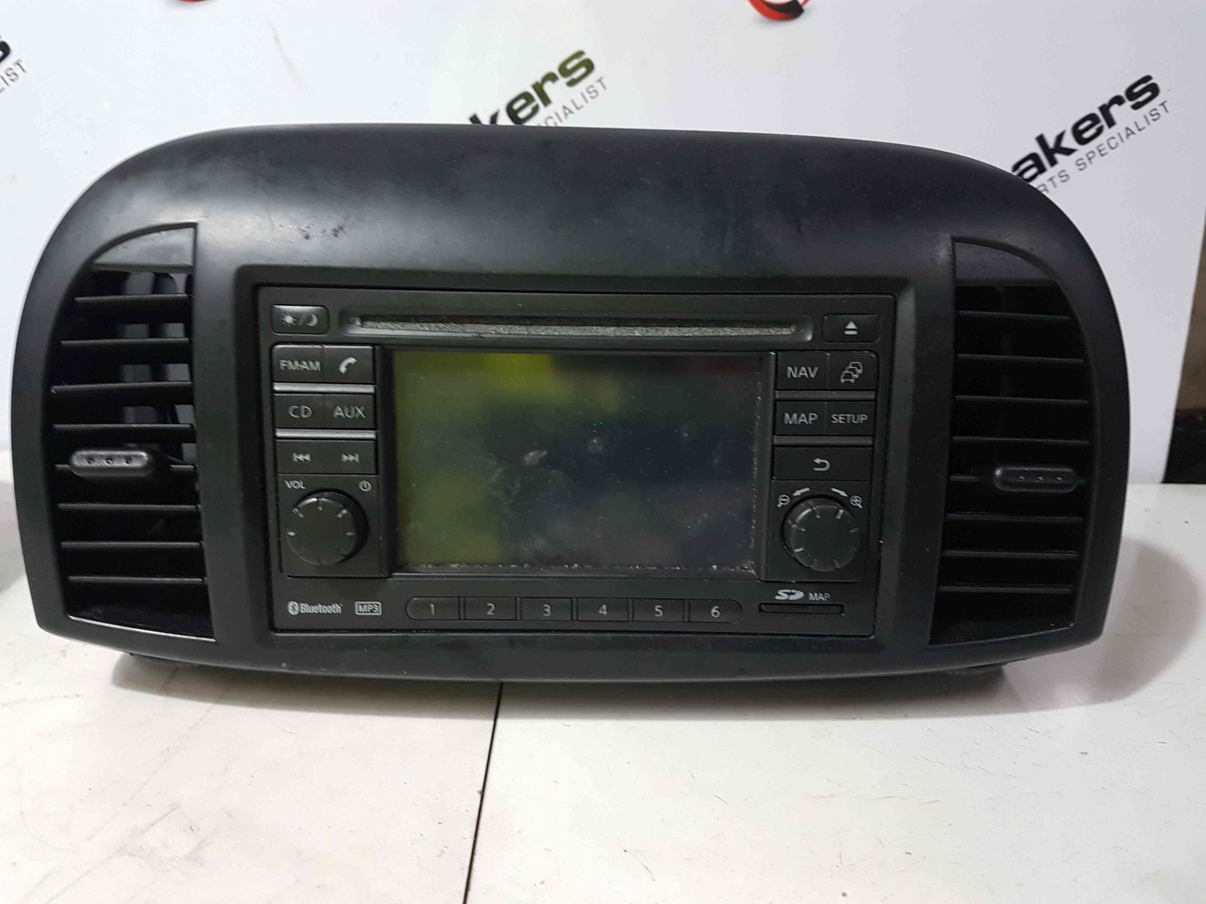 Thumb 7 Nissan Micra K12 2002-2010 Radio Cd Player Stereo Unit + Code 25915Bh10d