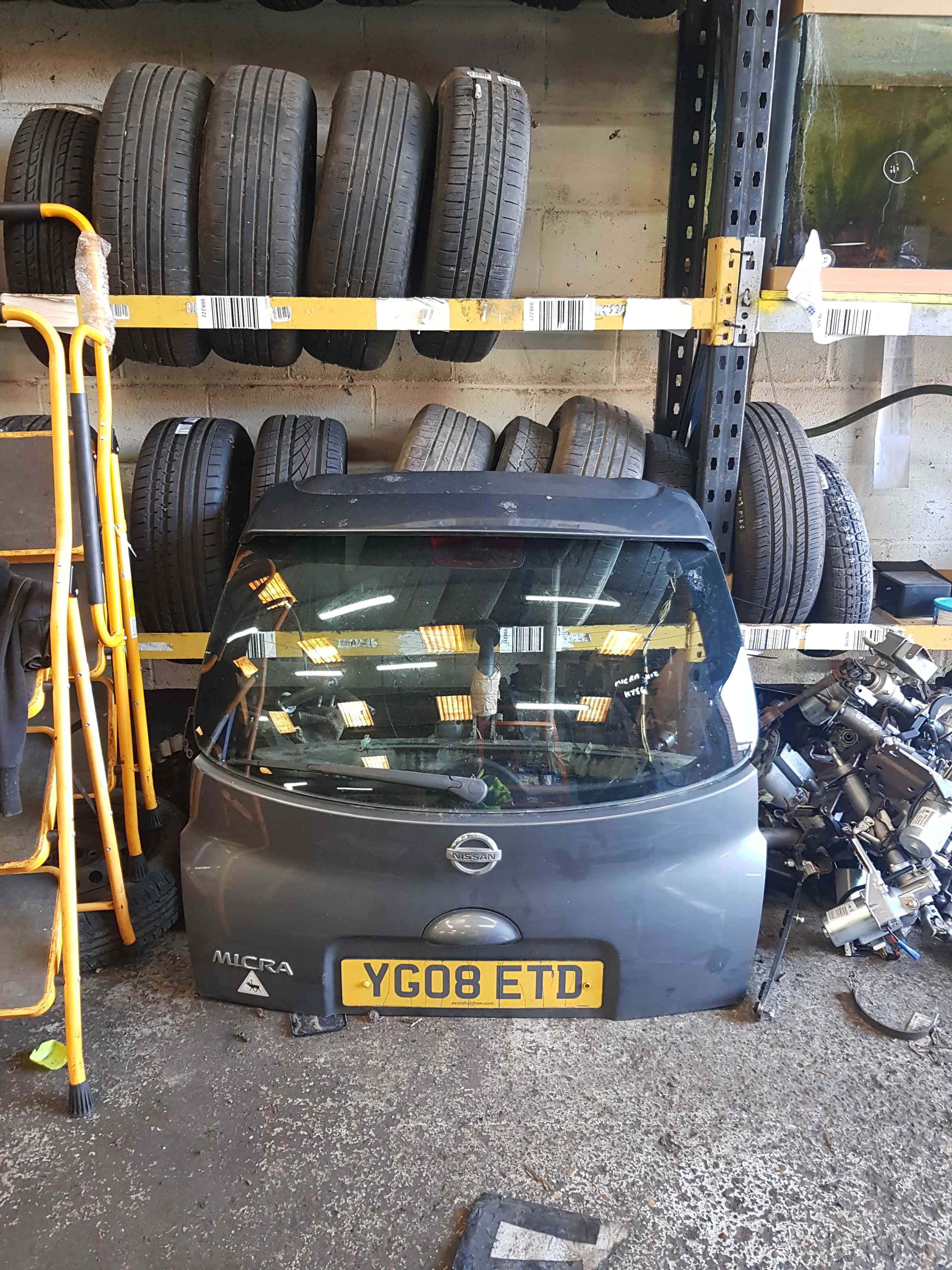 Thumb 2 Nissan Micra K12 2002-2010 Rear Tailgate Boot Grey KY5