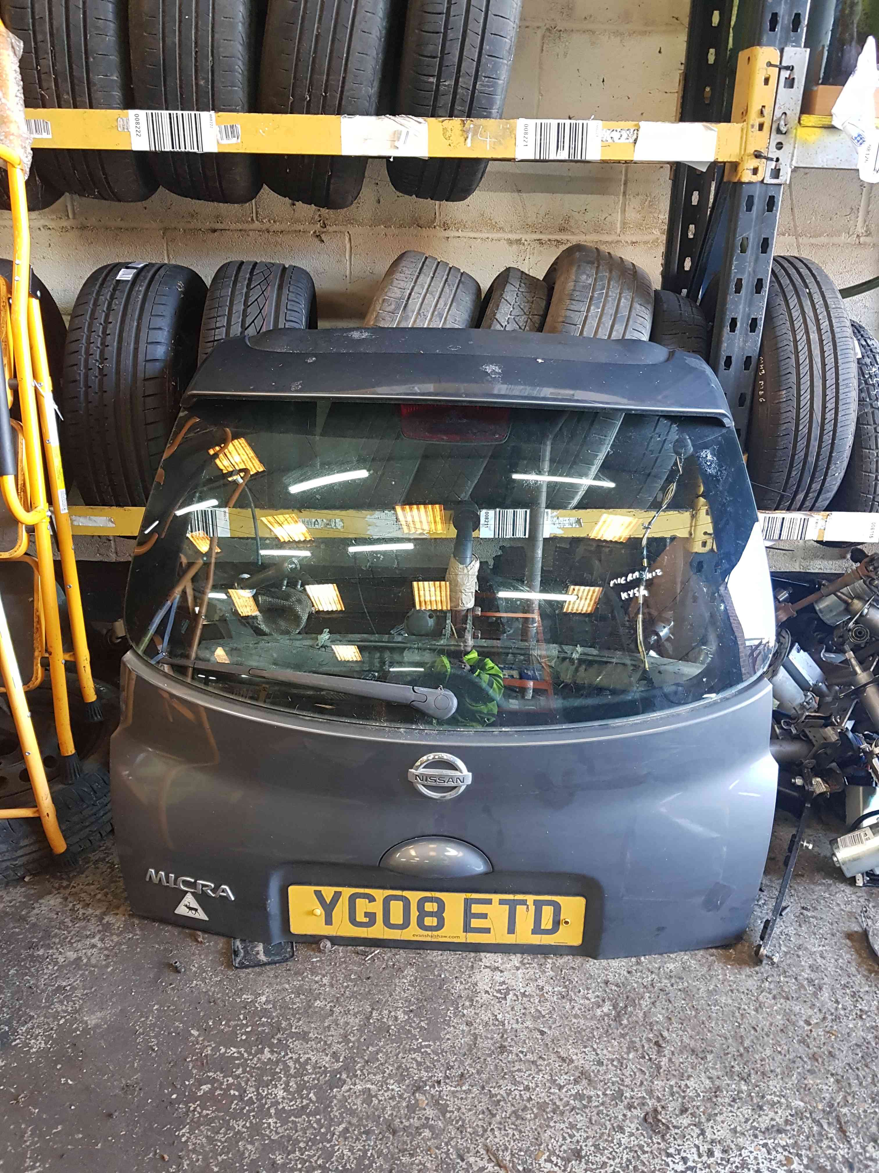 Thumb 3 Nissan Micra K12 2002-2010 Rear Tailgate Boot Grey KY5