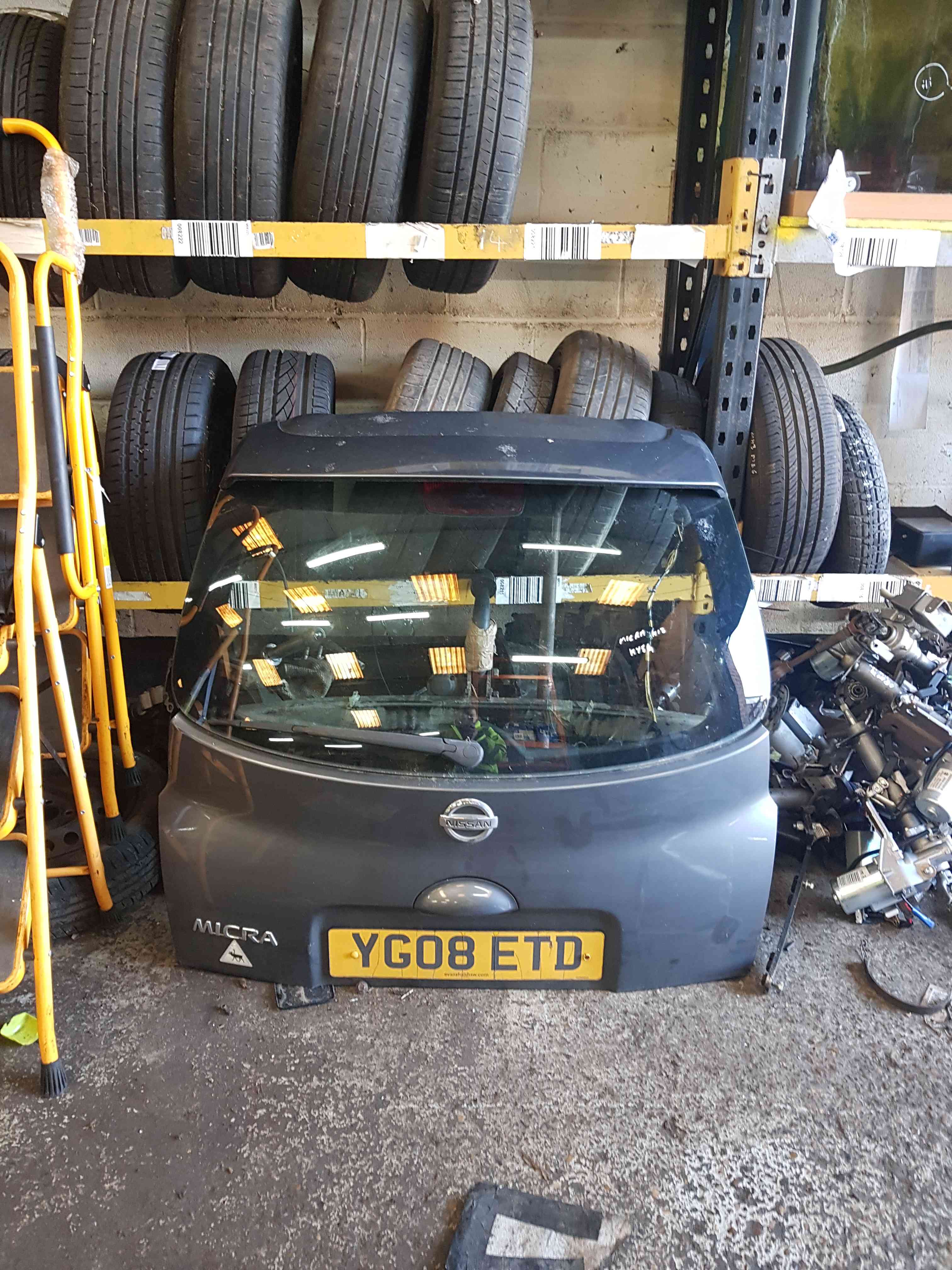 Thumb 4 Nissan Micra K12 2002-2010 Rear Tailgate Boot Grey KY5