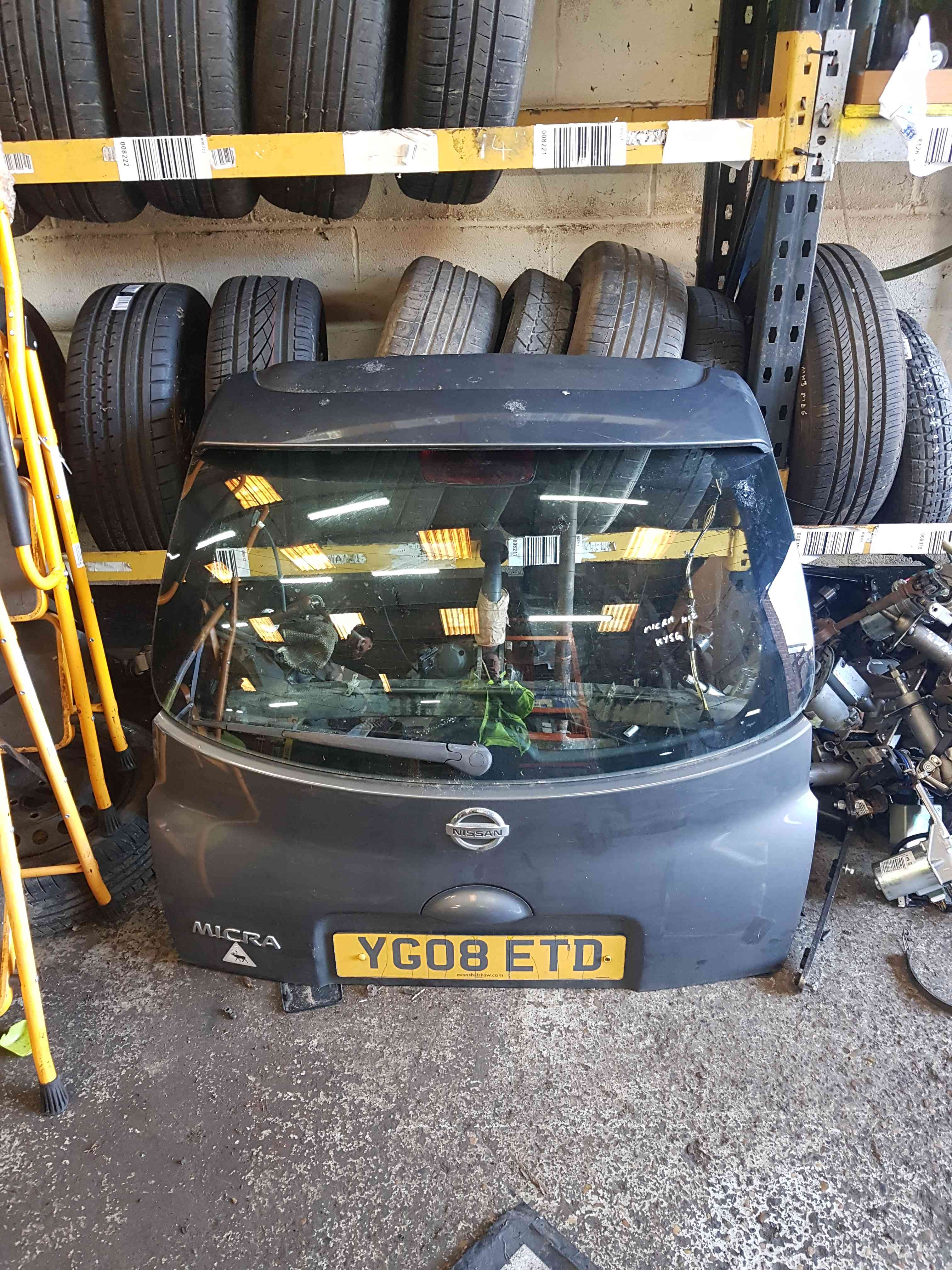 Thumb 6 Nissan Micra K12 2002-2010 Rear Tailgate Boot Grey KY5