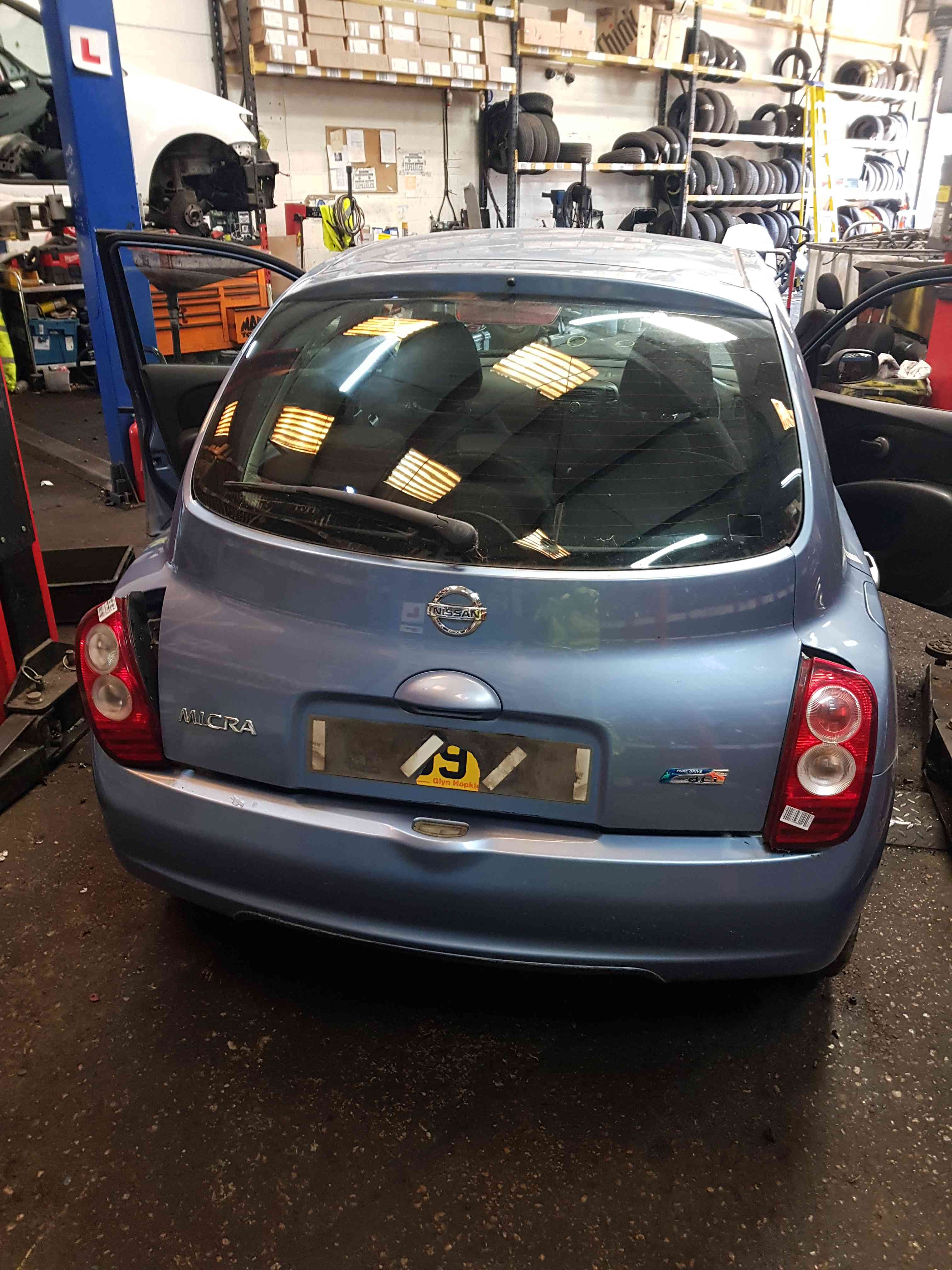 Thumb 8 Nissan Micra K12 2002-2010 Rear Tailgate Boot Hatch LID B33 Blue