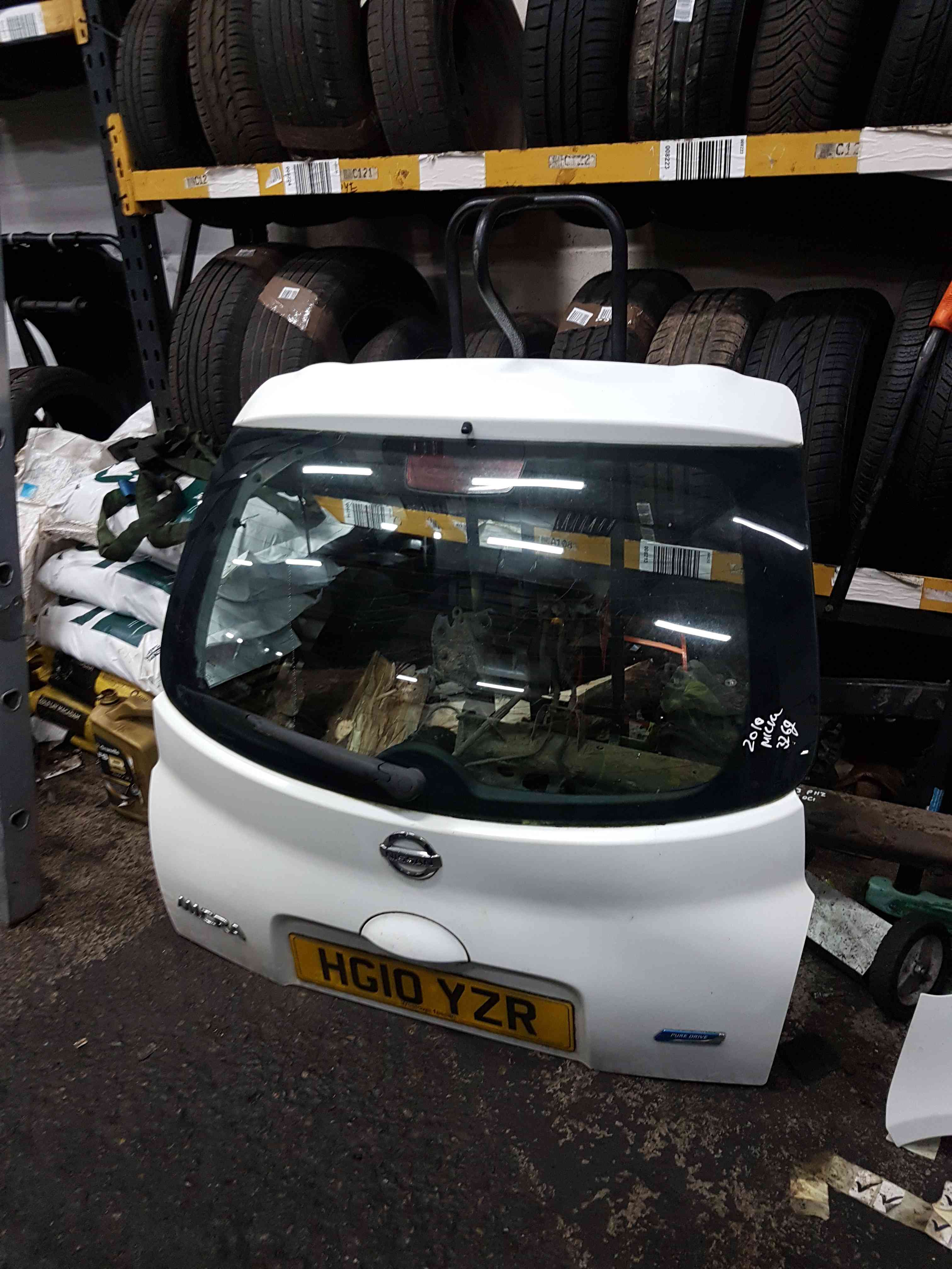 Thumb 2 Nissan Micra K12 2002-2010 Rear Tailgate Boot White 326