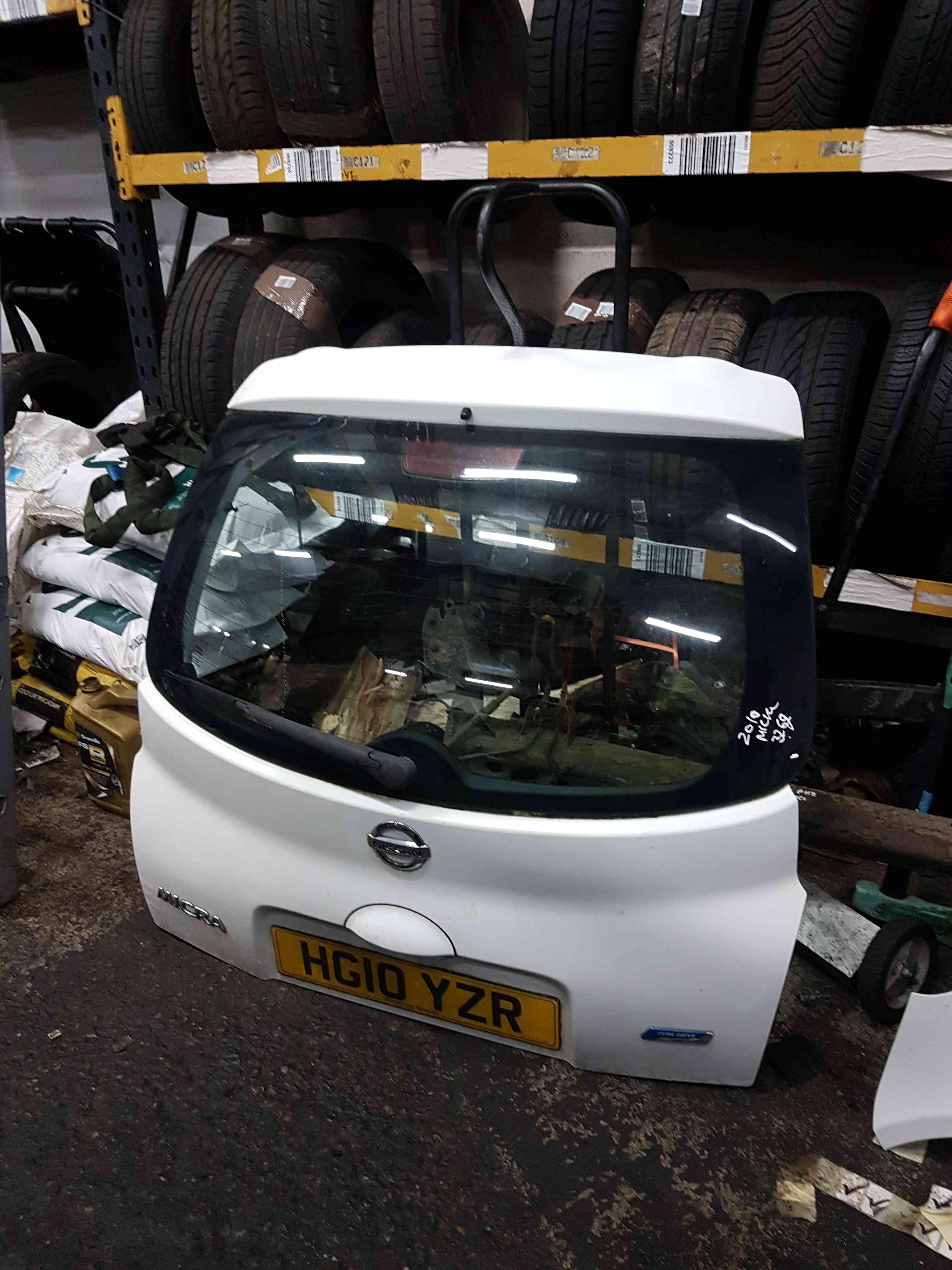 Thumb 4 Nissan Micra K12 2002-2010 Rear Tailgate Boot White 326