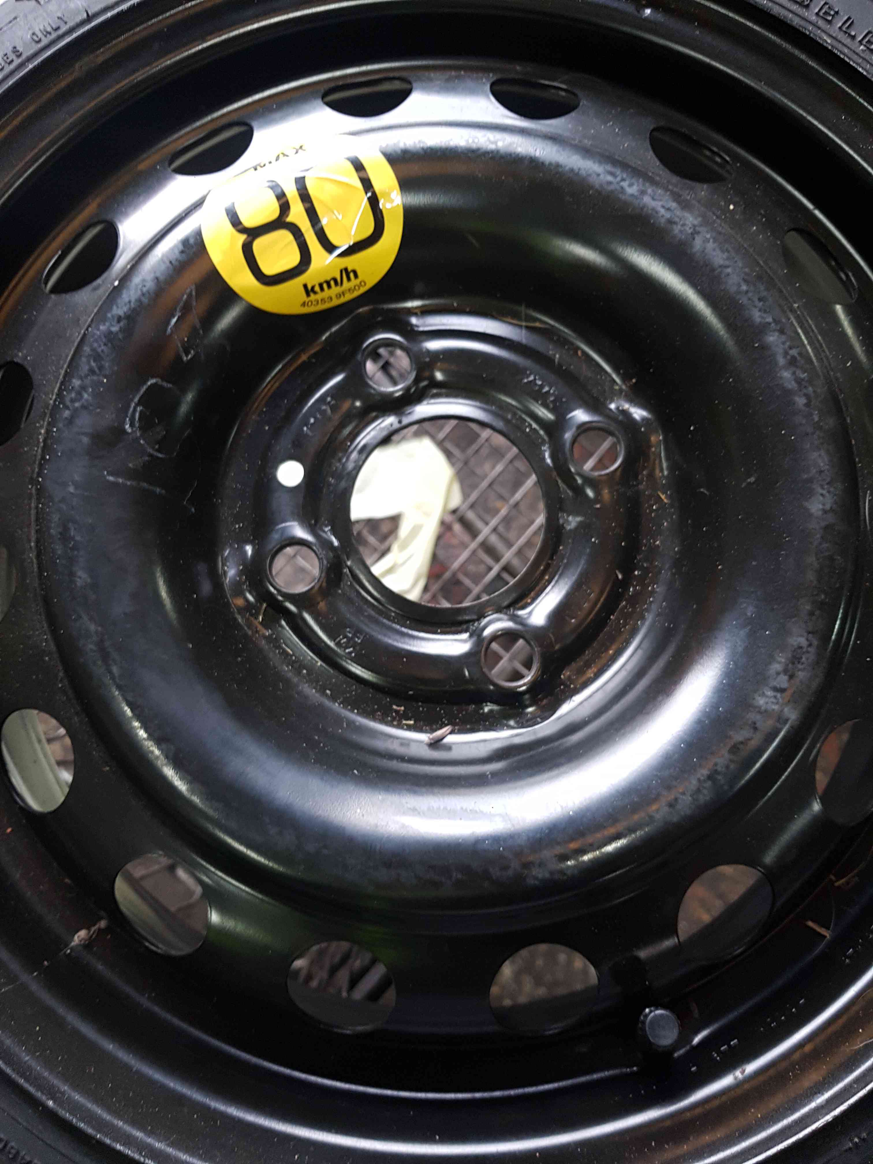 Thumb 4 Nissan Micra K12 2002-2010 Steel Wheel Space Saver 105 70 14 4/5