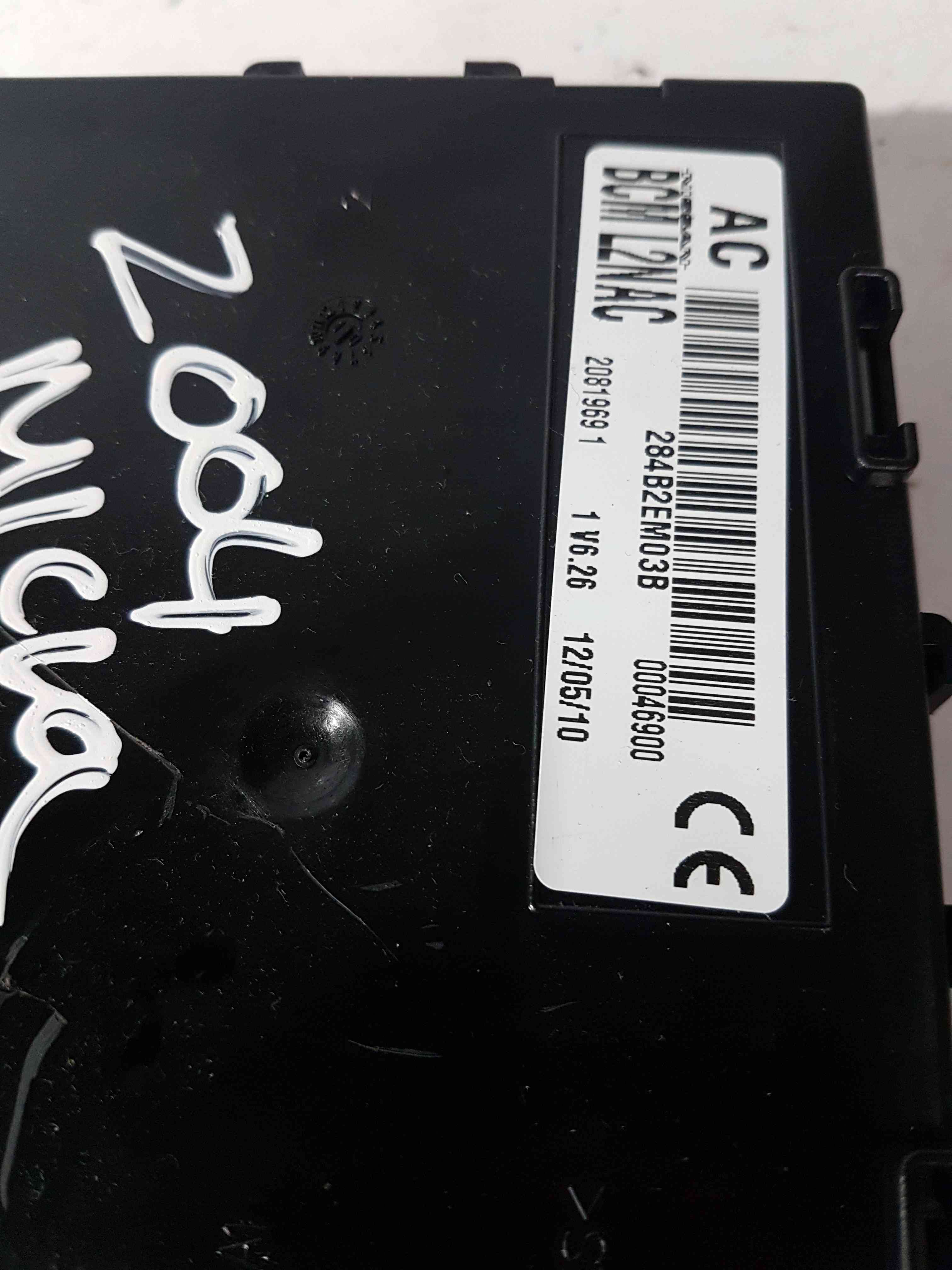 Thumb 7 Nissan Micra K12 2002-2010 UCH Bcm Immobiliser Recoding Service 284B2EM03B