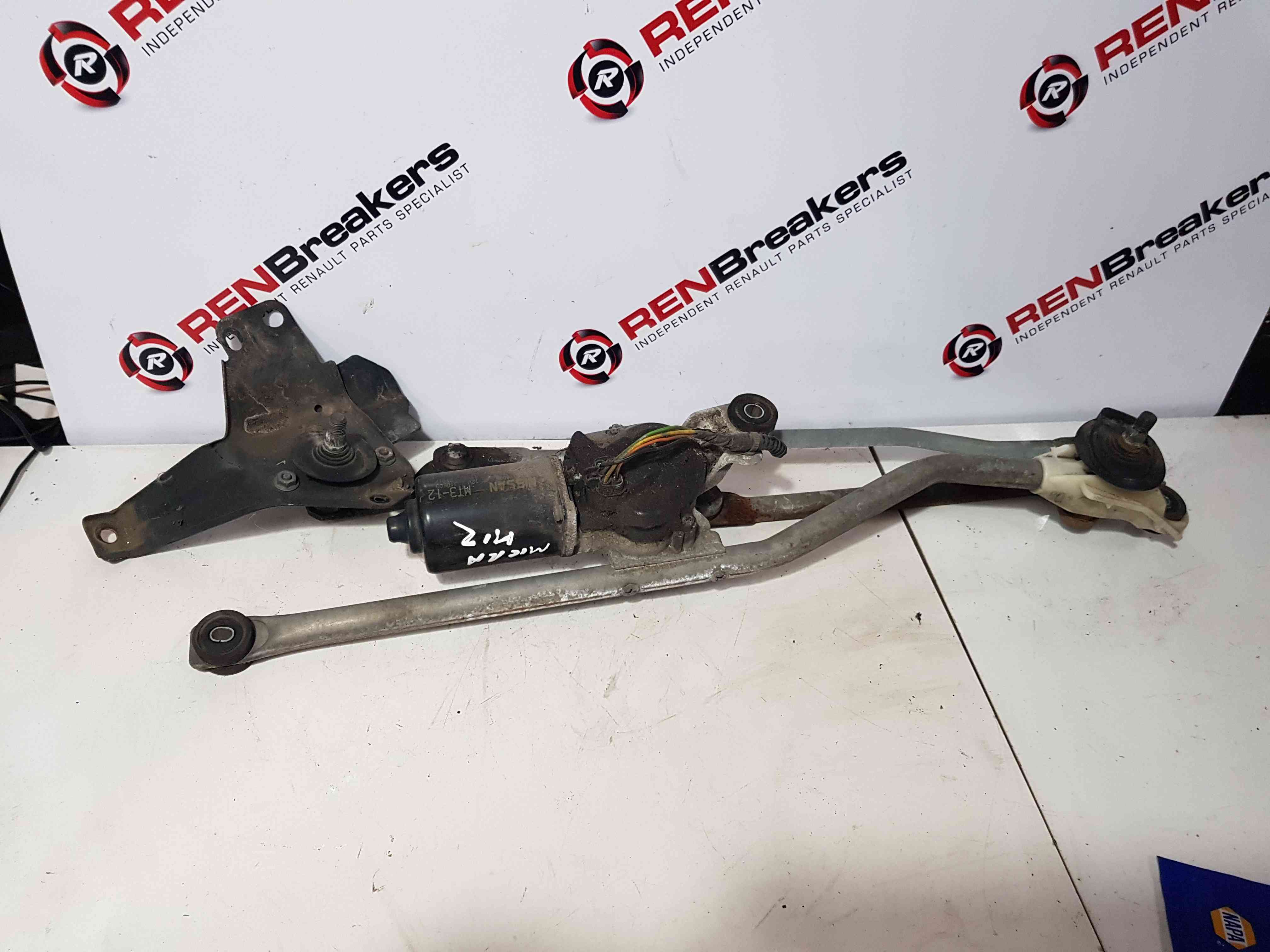 Thumb 4 Nissan Micra K12 2002-2010 Windscreen Wiper Motor + Linkage 28810Ax00