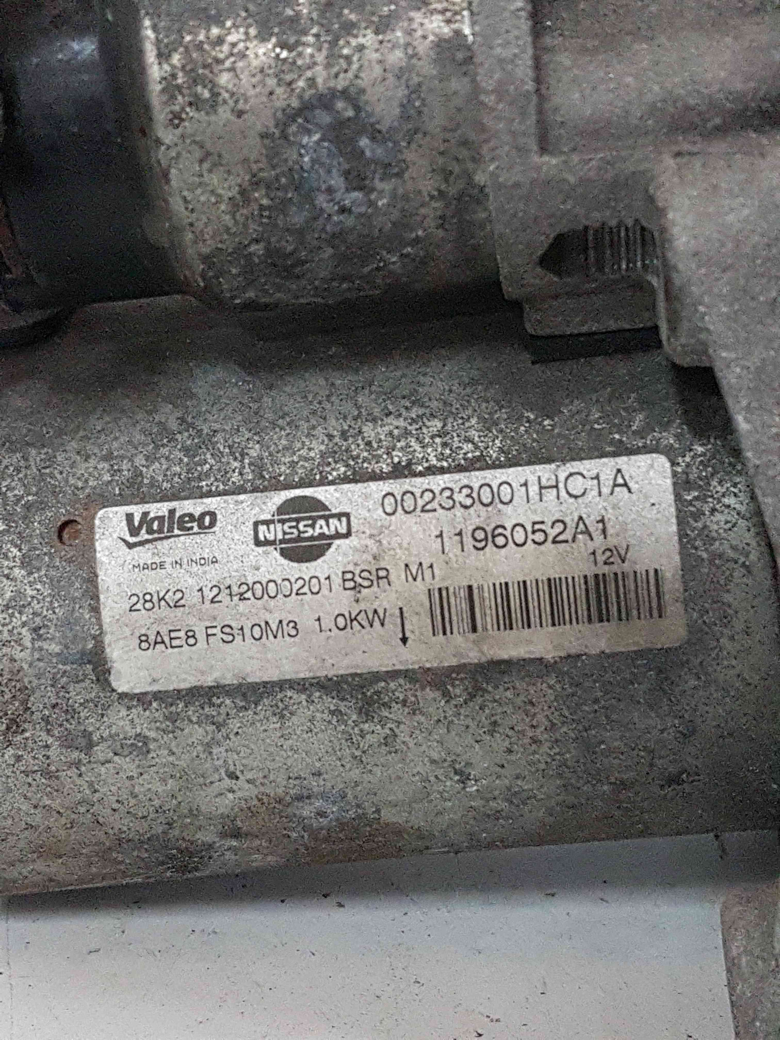 Thumb 3 Nissan Micra K13 2010-2017 1.2 16V Starter Motor 8Ae8fs10m3 00233001Hc1a