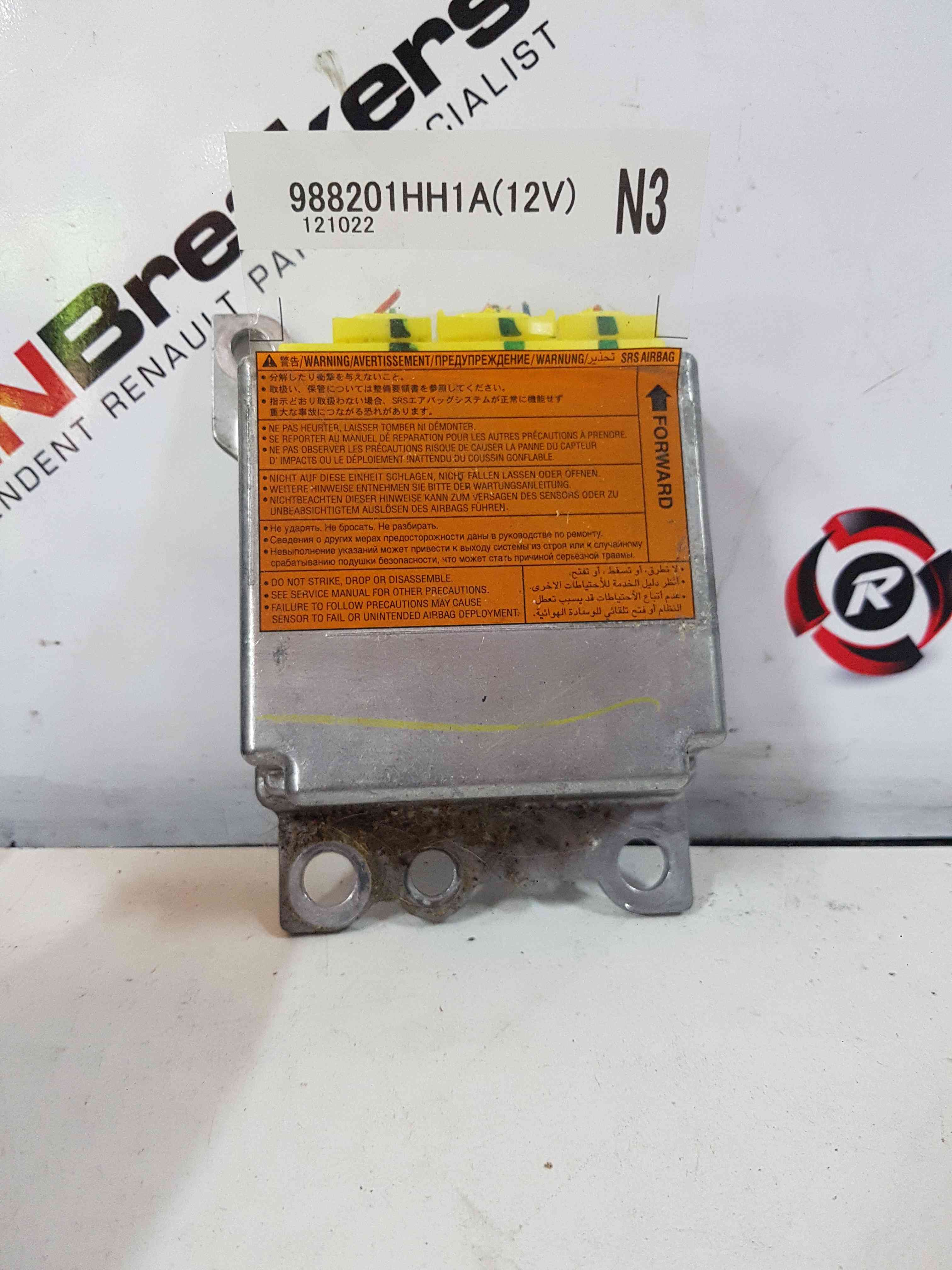 Thumb 3 Nissan Micra K13 2010-2017 Airbag ECU Computer Module 988201Hh1a 284B13HA1E