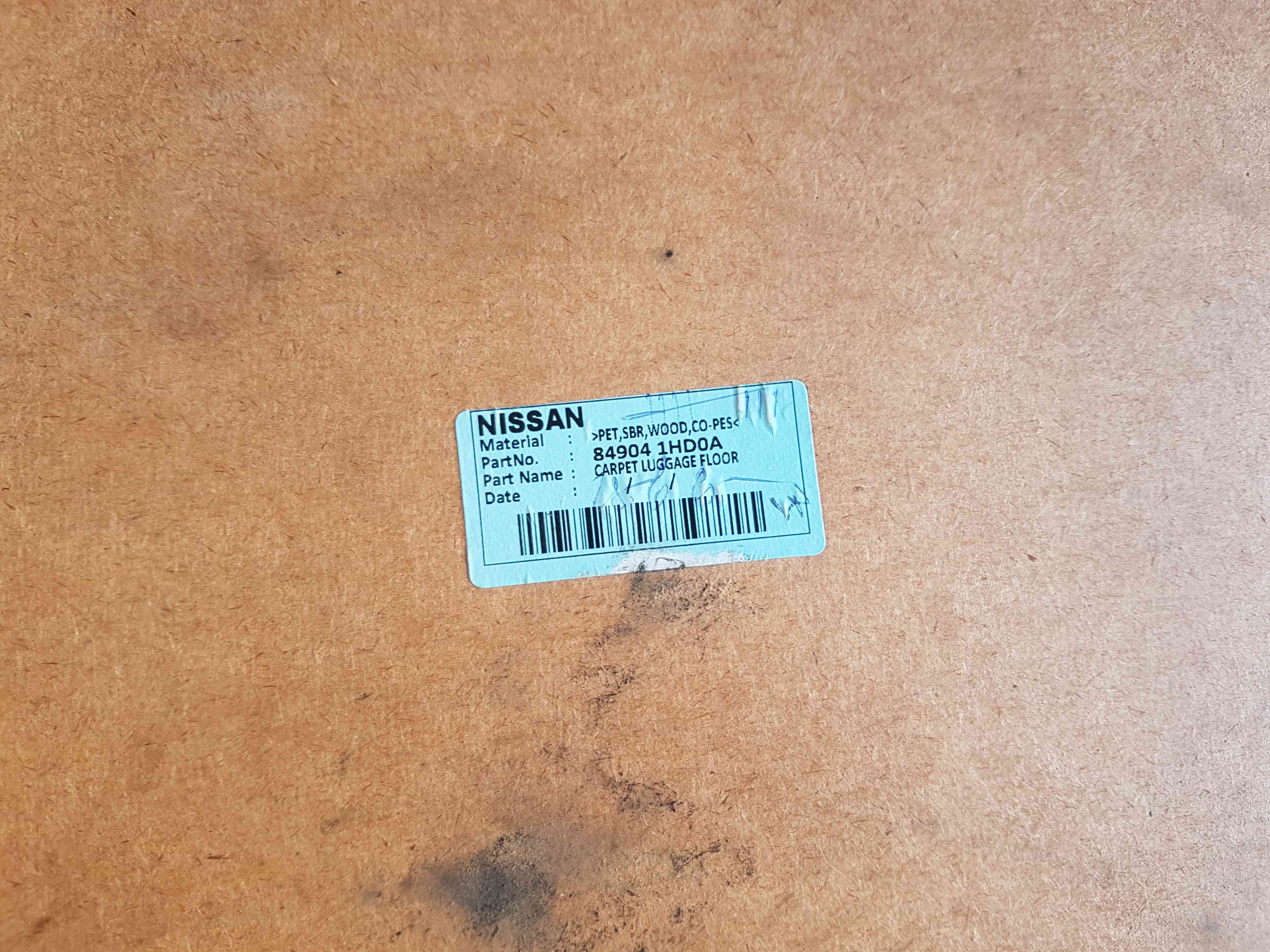 Thumb 6 Nissan Micra K13 2010-2017 Boot MAT Insert Carpet 849041HD0A