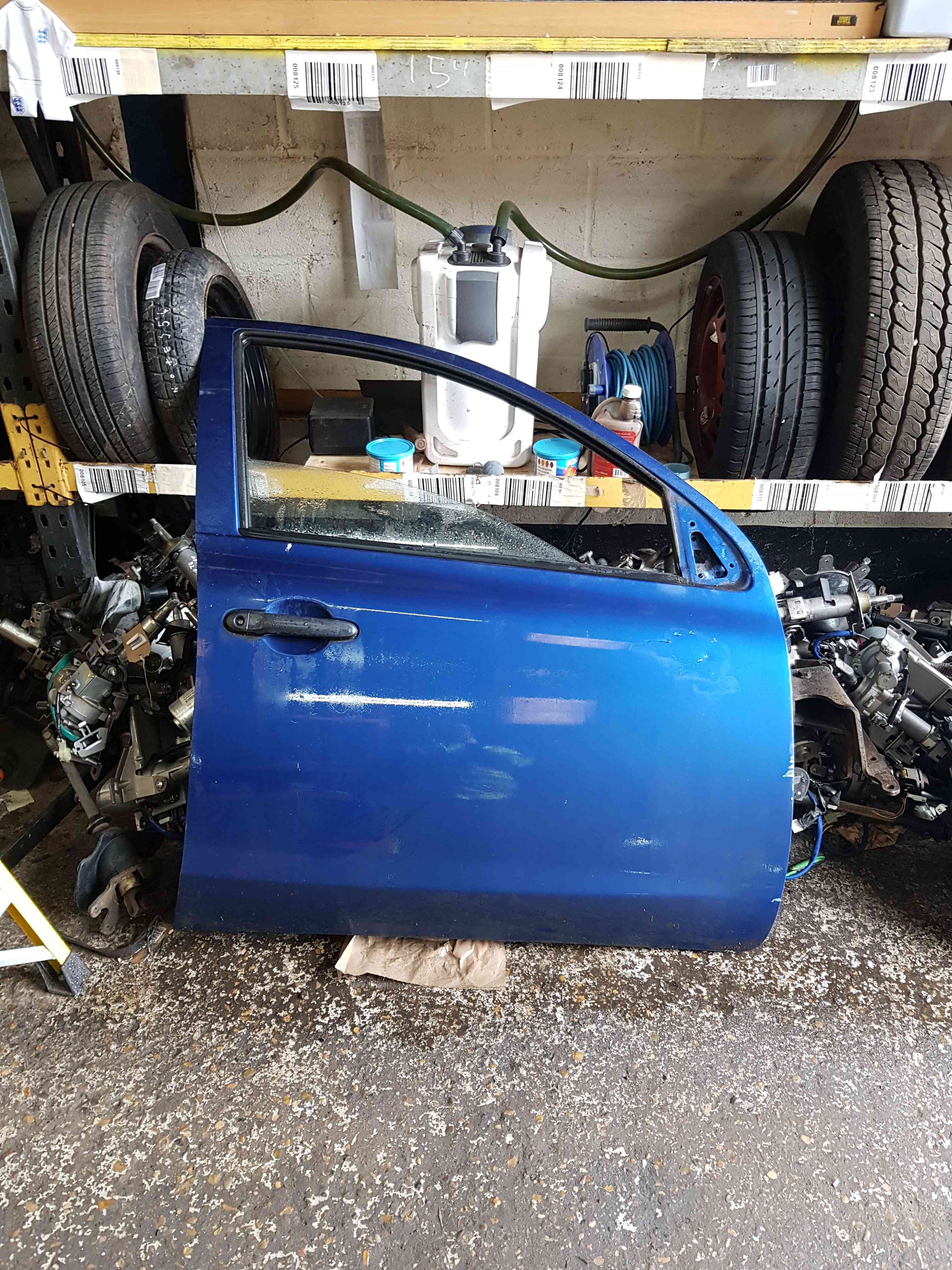 Thumb 2 Nissan Micra K13 2010-2017 Drivers OSF Front Door Blue B53 5Dr