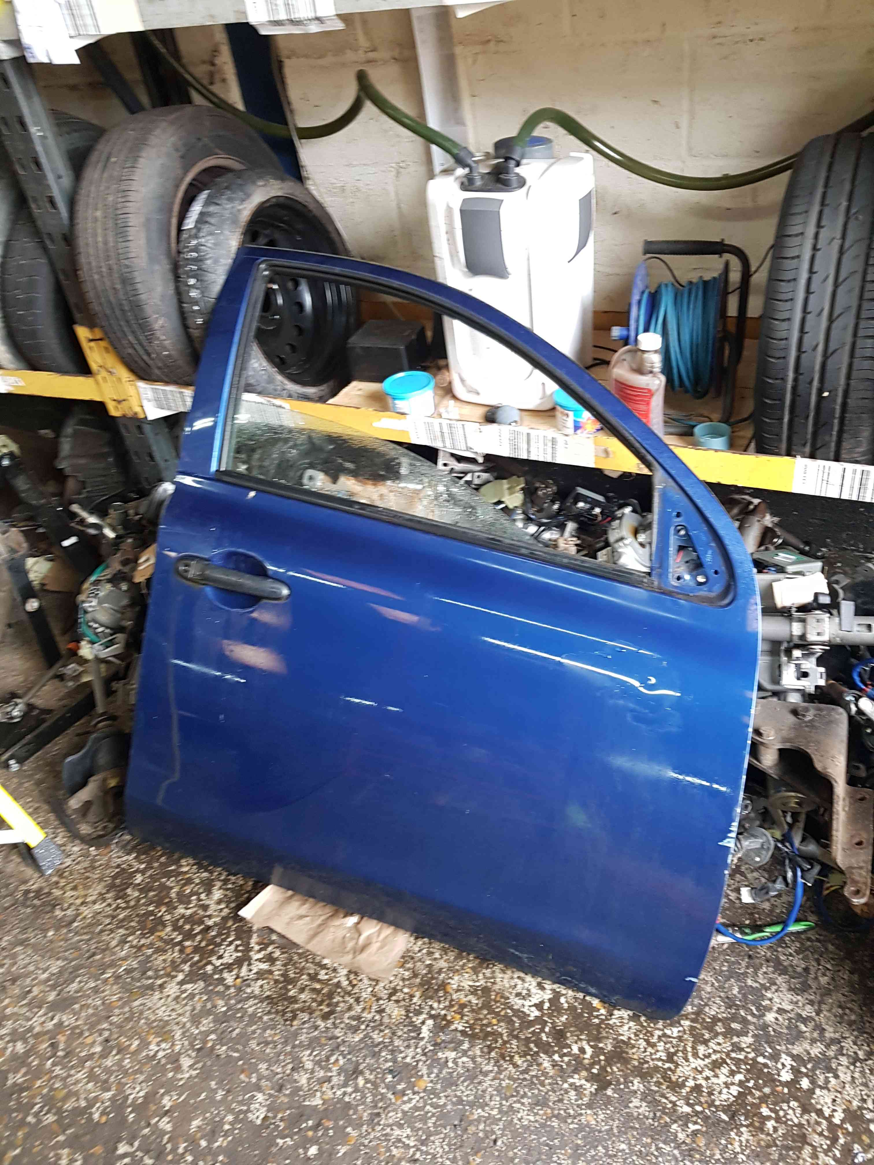 Thumb 4 Nissan Micra K13 2010-2017 Drivers OSF Front Door Blue B53 5Dr