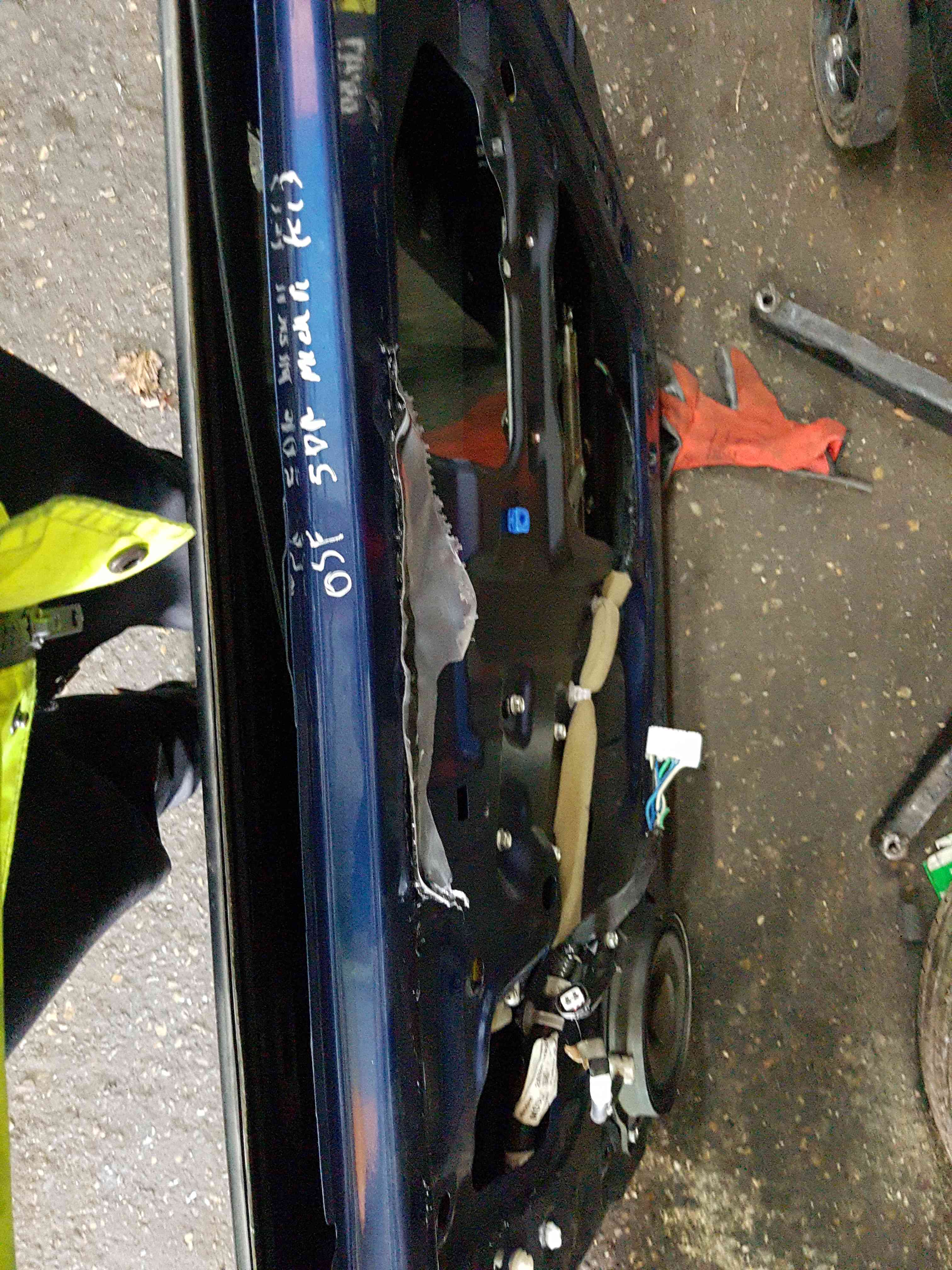 Thumb 3 Nissan Micra K13 2010-2017 Drivers OSF Front Door Blue B53 5Dr
