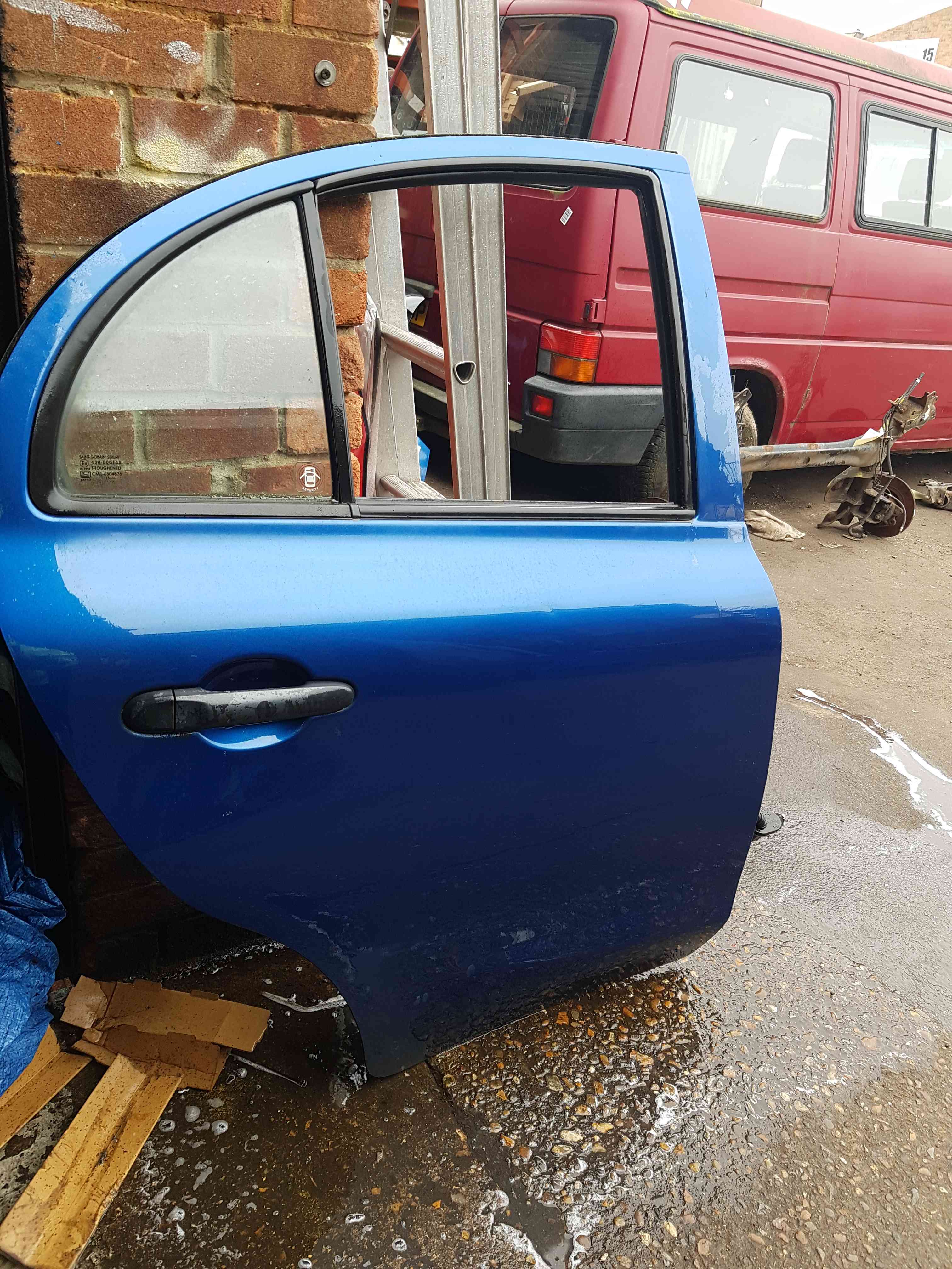 Thumb 3 Nissan Micra K13 2010-2017 Drivers OSR Rear Door Blue B53