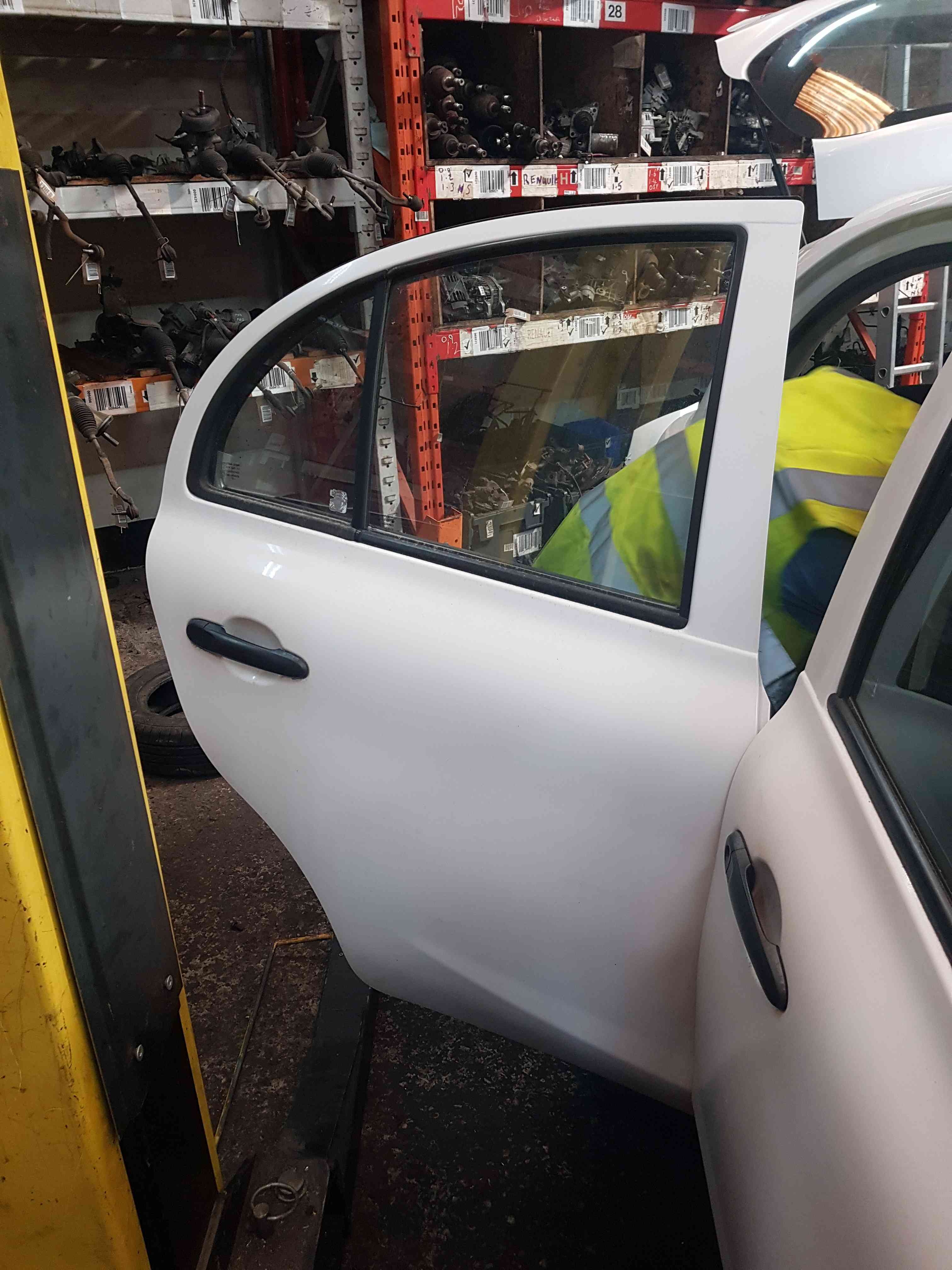 Thumb 2 Nissan Micra K13 2010-2017 Drivers OSR Rear Door White QM1 5Dr
