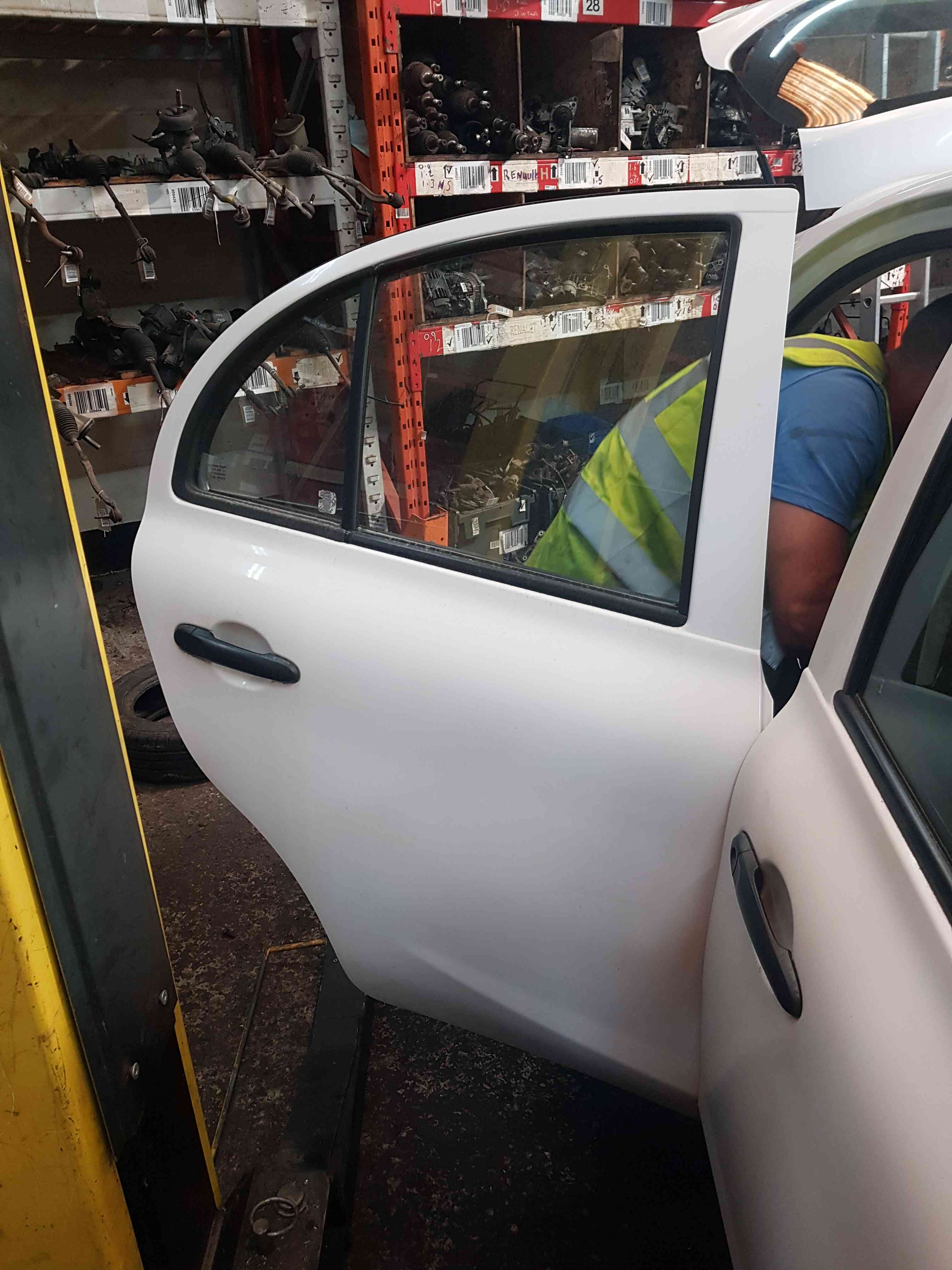 Thumb 3 Nissan Micra K13 2010-2017 Drivers OSR Rear Door White QM1 5Dr