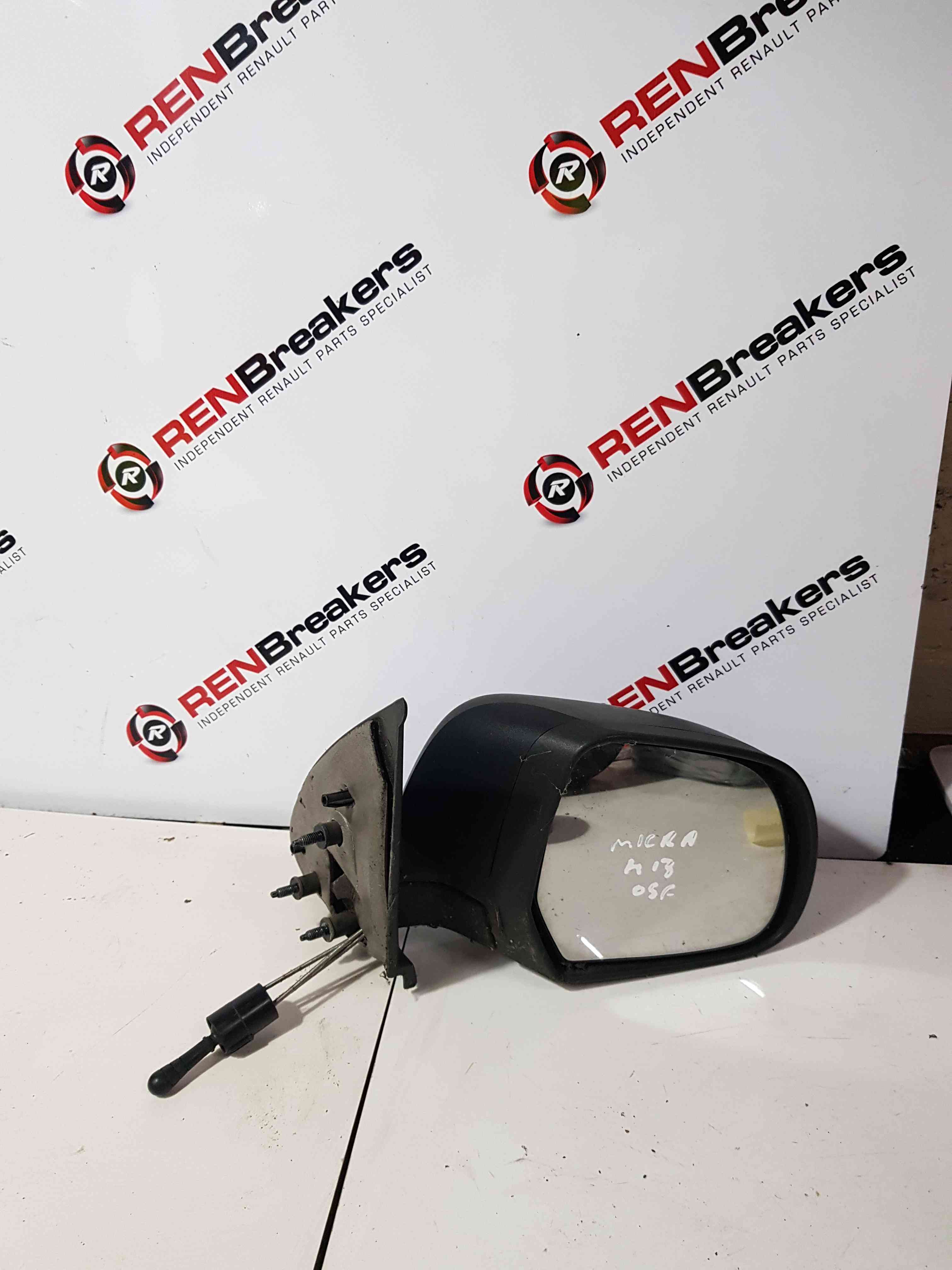 Thumb 5 Nissan Micra K13 2010-2017 Drivers Os Wing Mirror Plain Black Manual