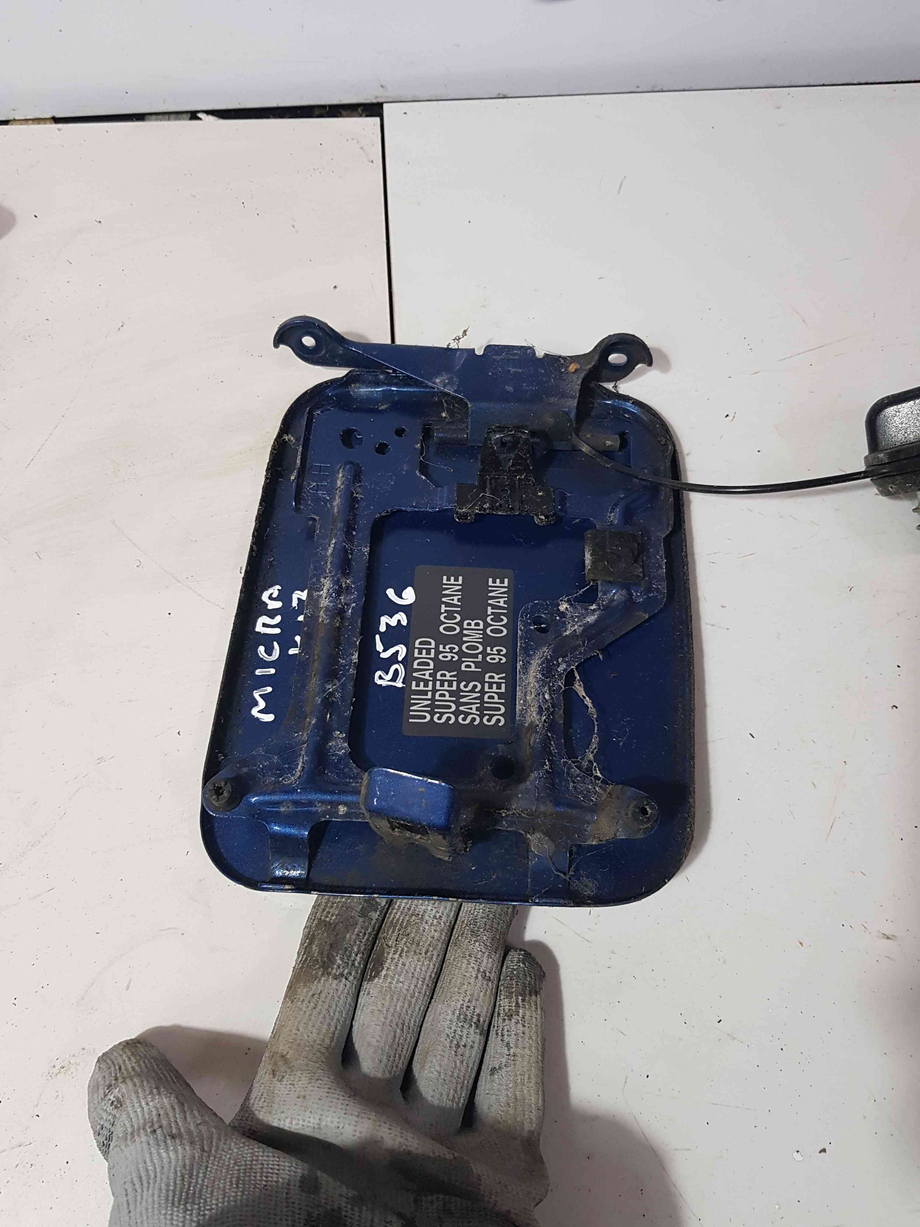 Thumb 3 Nissan Micra K13 2010-2017 Fuel Flap Cover Blue B53