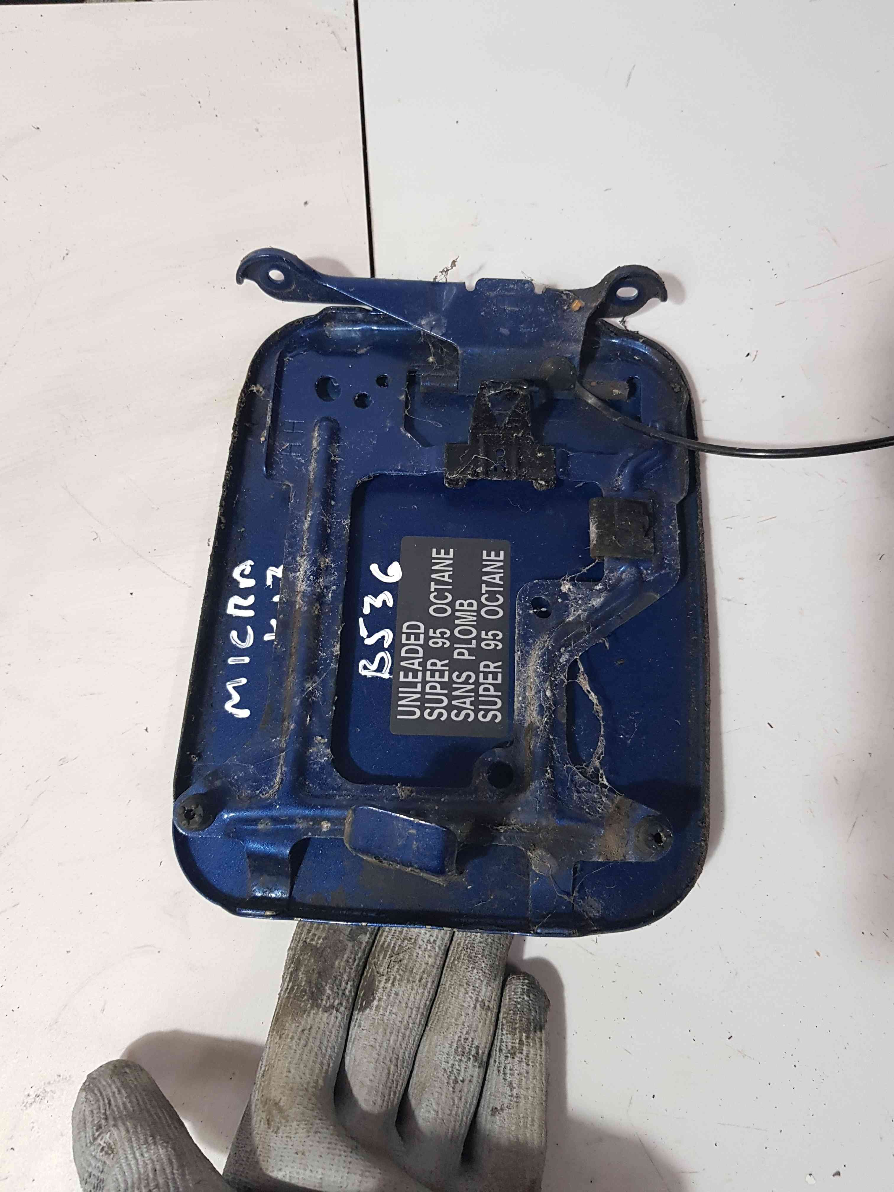 Thumb 4 Nissan Micra K13 2010-2017 Fuel Flap Cover Blue B53