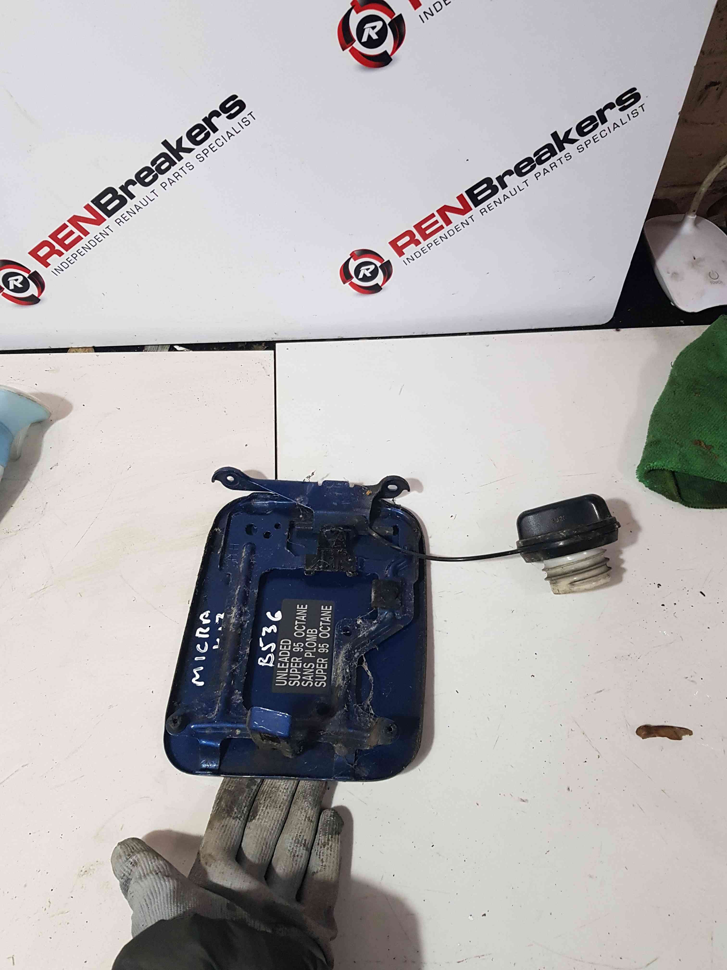 Thumb 5 Nissan Micra K13 2010-2017 Fuel Flap Cover Blue B53