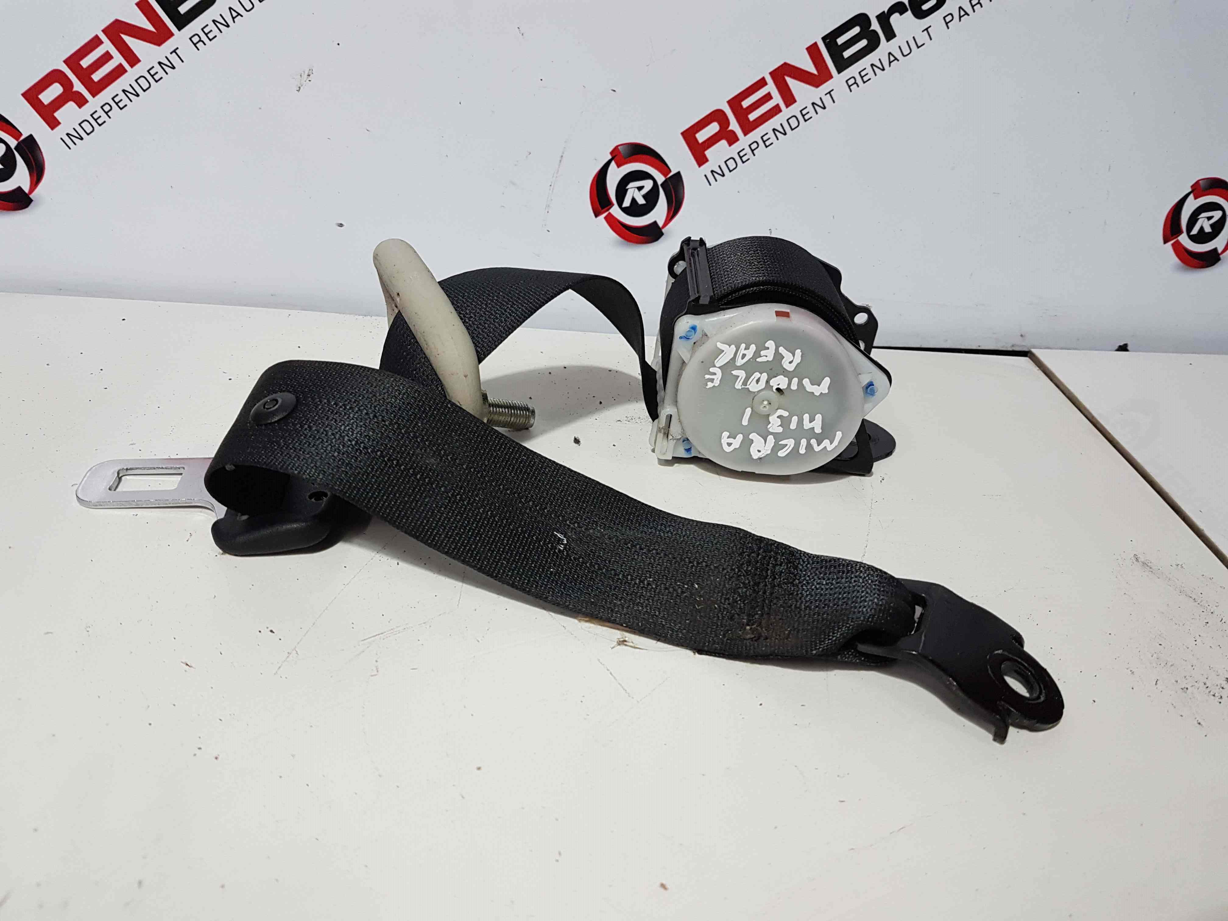 Thumb 3 Nissan Micra K13 2010-2017 Middle Centre Rear Seat Belt