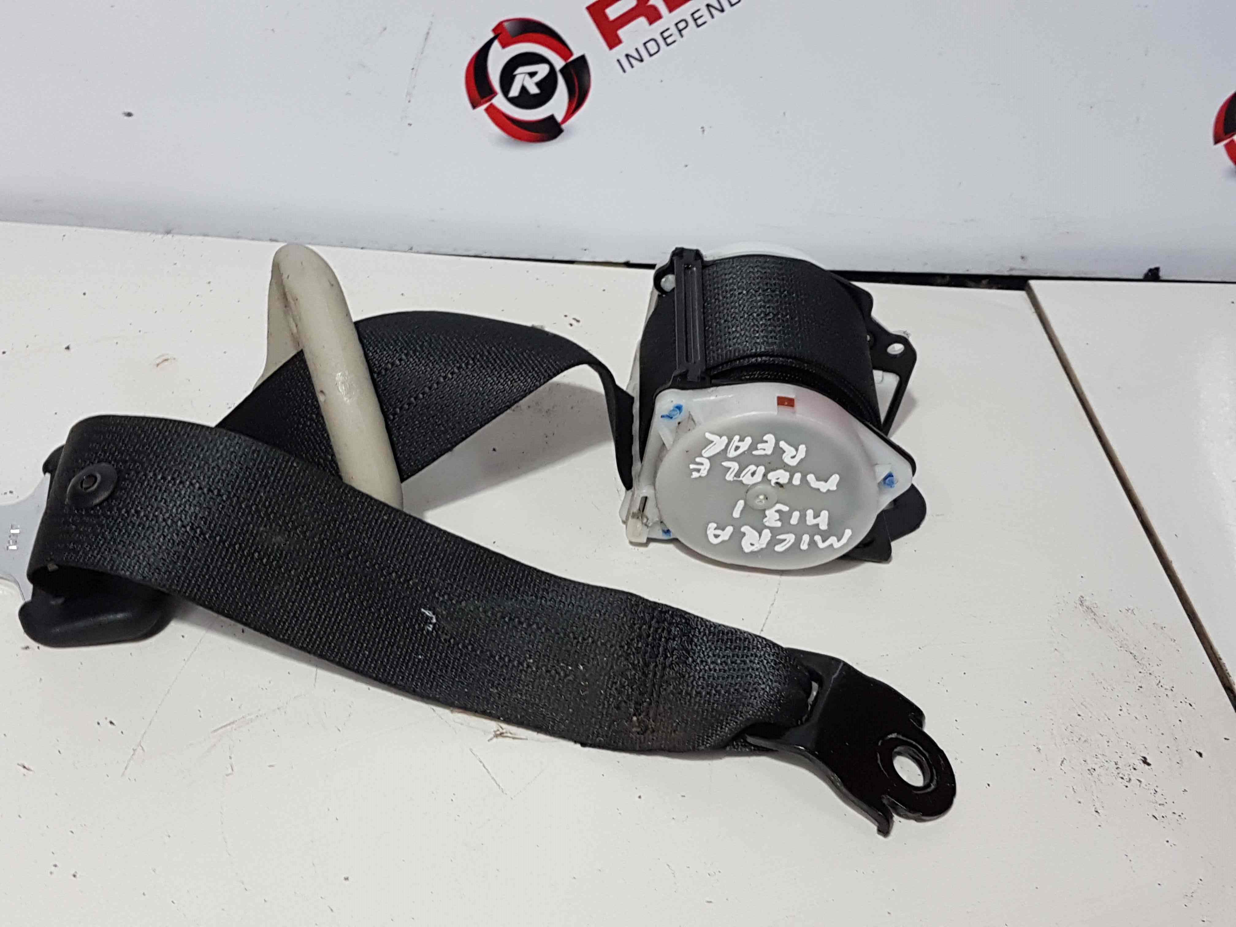 Thumb 7 Nissan Micra K13 2010-2017 Middle Centre Rear Seat Belt