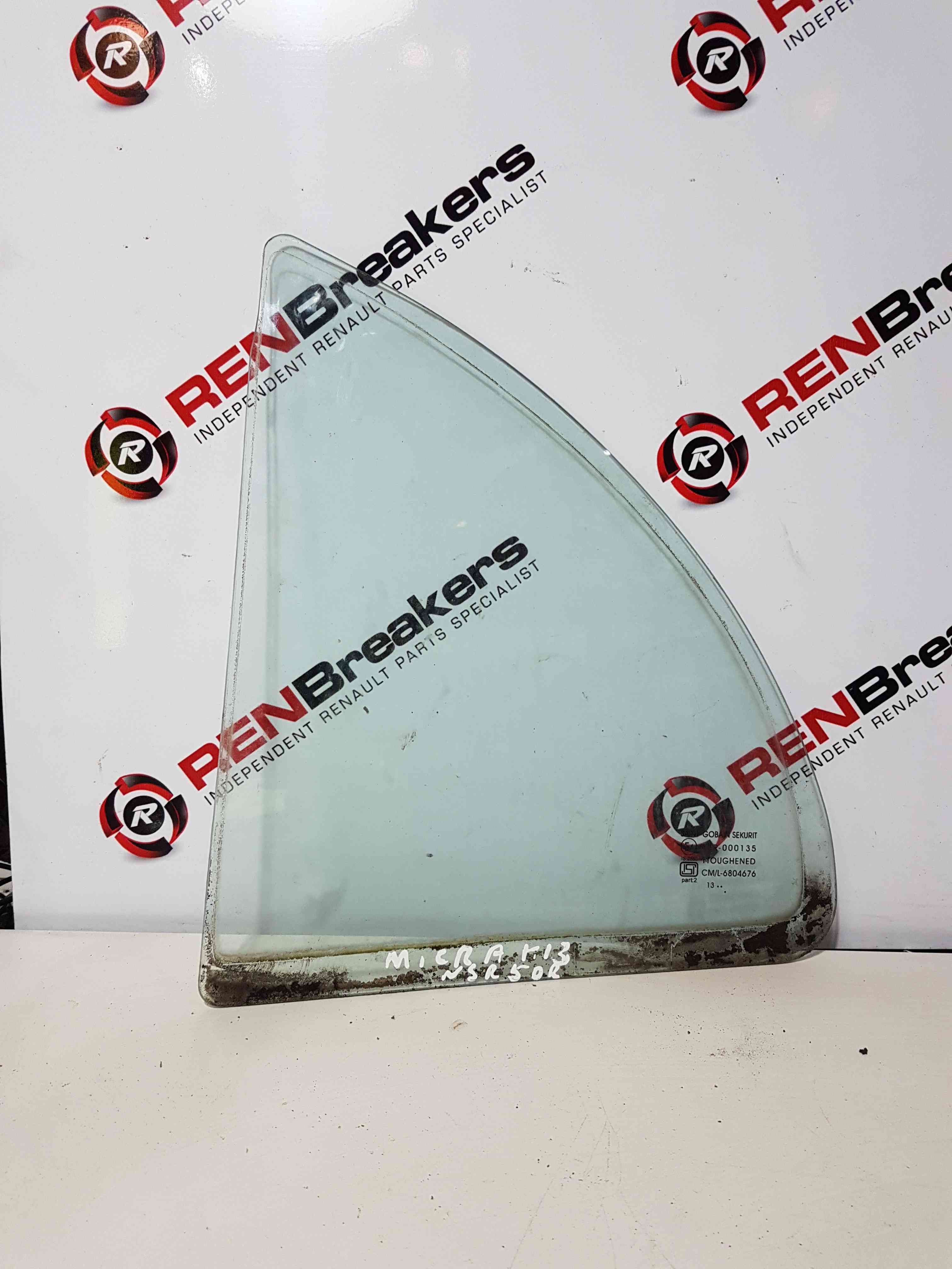 Thumb 2 Nissan Micra K13 2010-2017 Passenger NSR Rear Glass