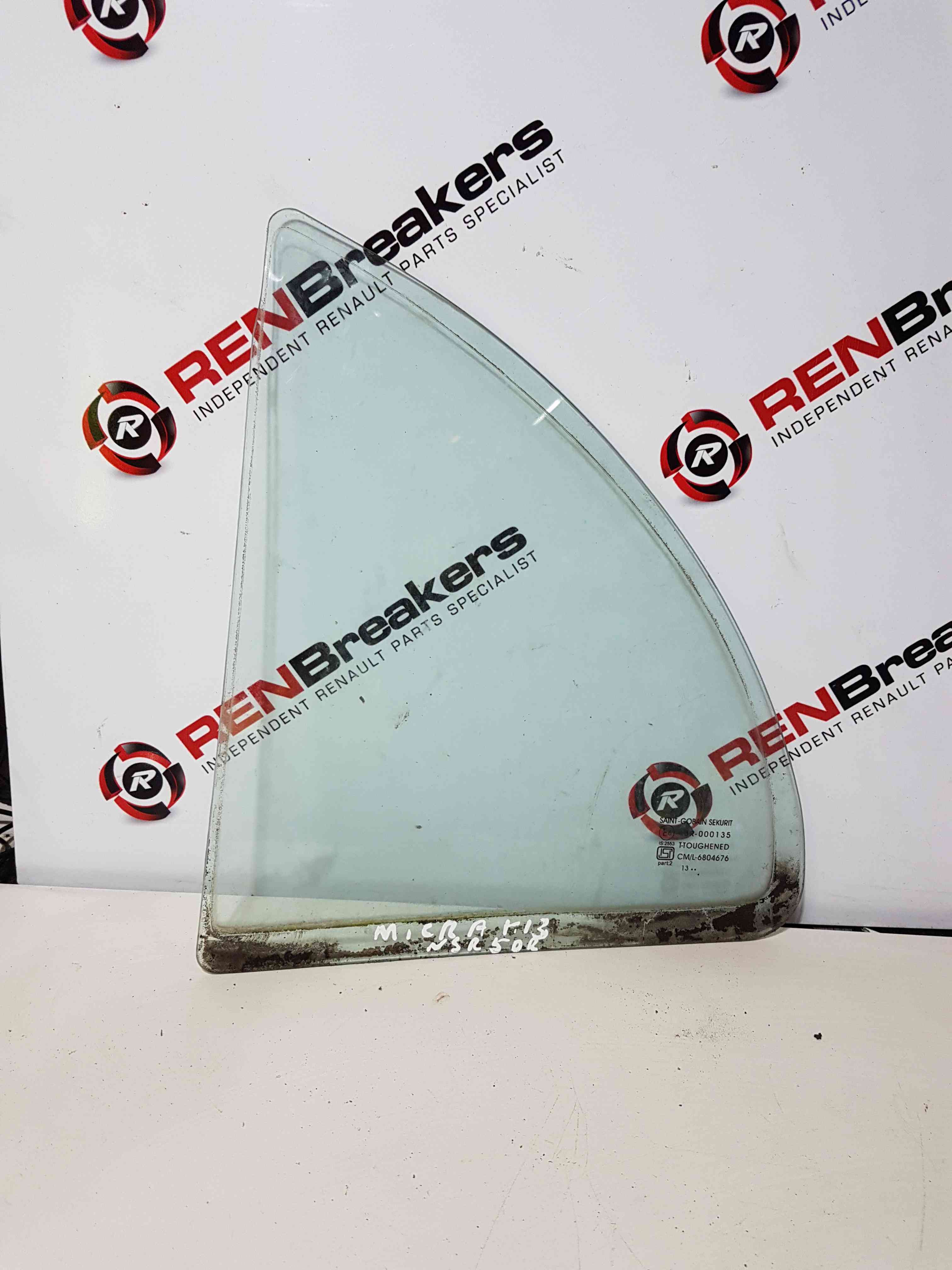 Thumb 3 Nissan Micra K13 2010-2017 Passenger NSR Rear Glass
