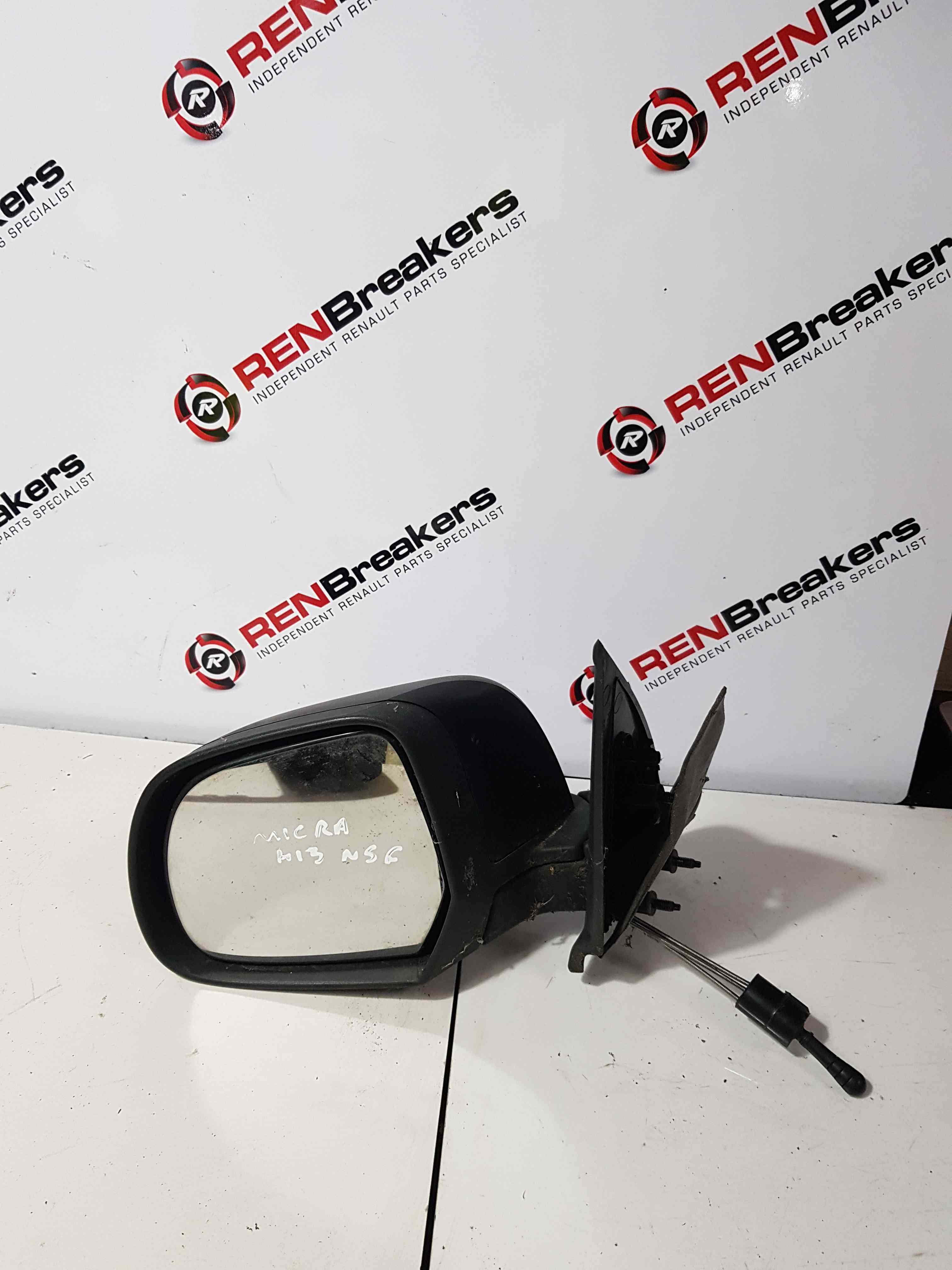 Thumb 6 Nissan Micra K13 2010-2017 Passenger Ns Wing Mirror Plain Black Manual