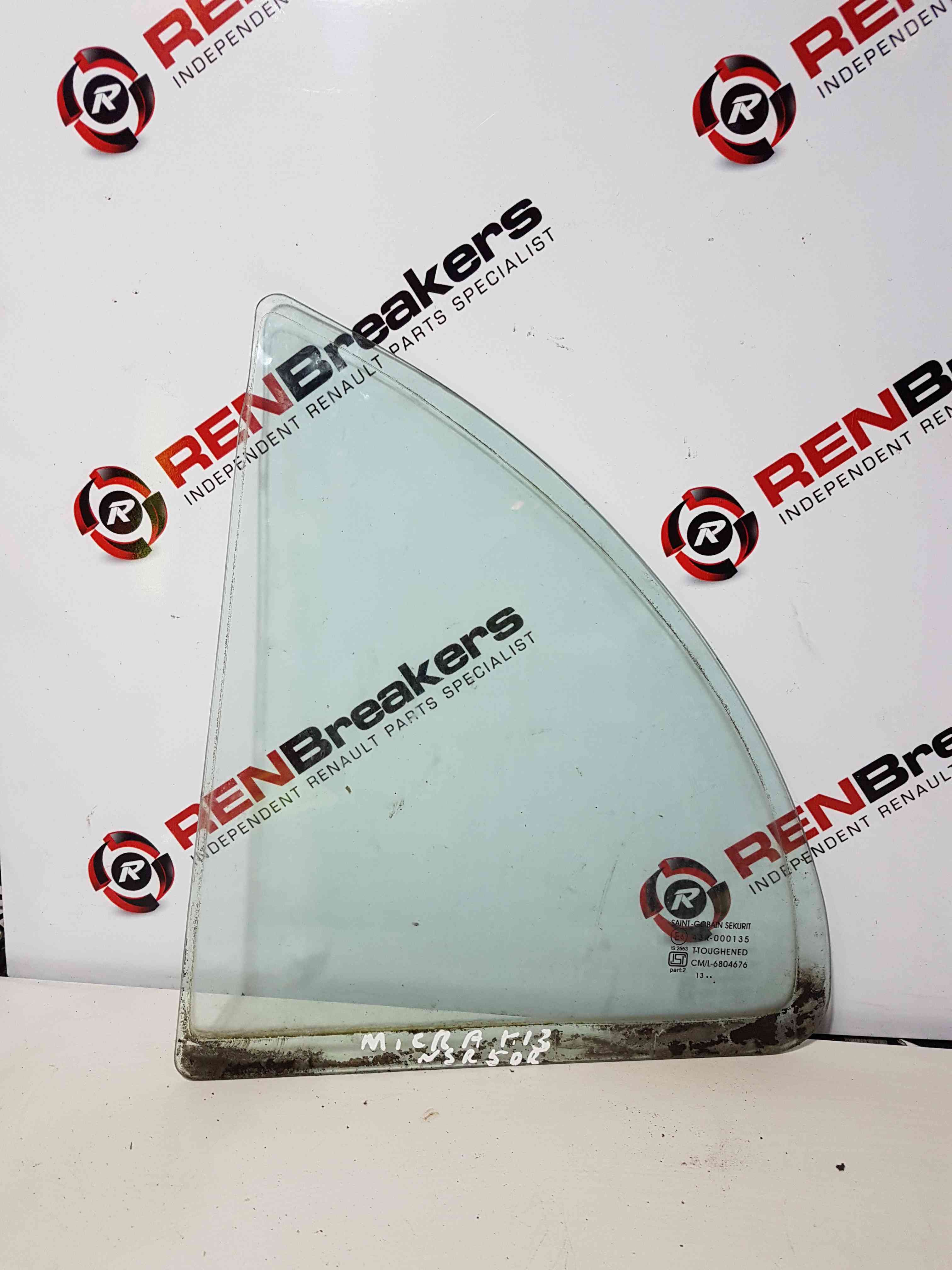 Thumb 7 Nissan Micra K13 2010-2017 Passenger Rear NSR Rear Glass 5dr