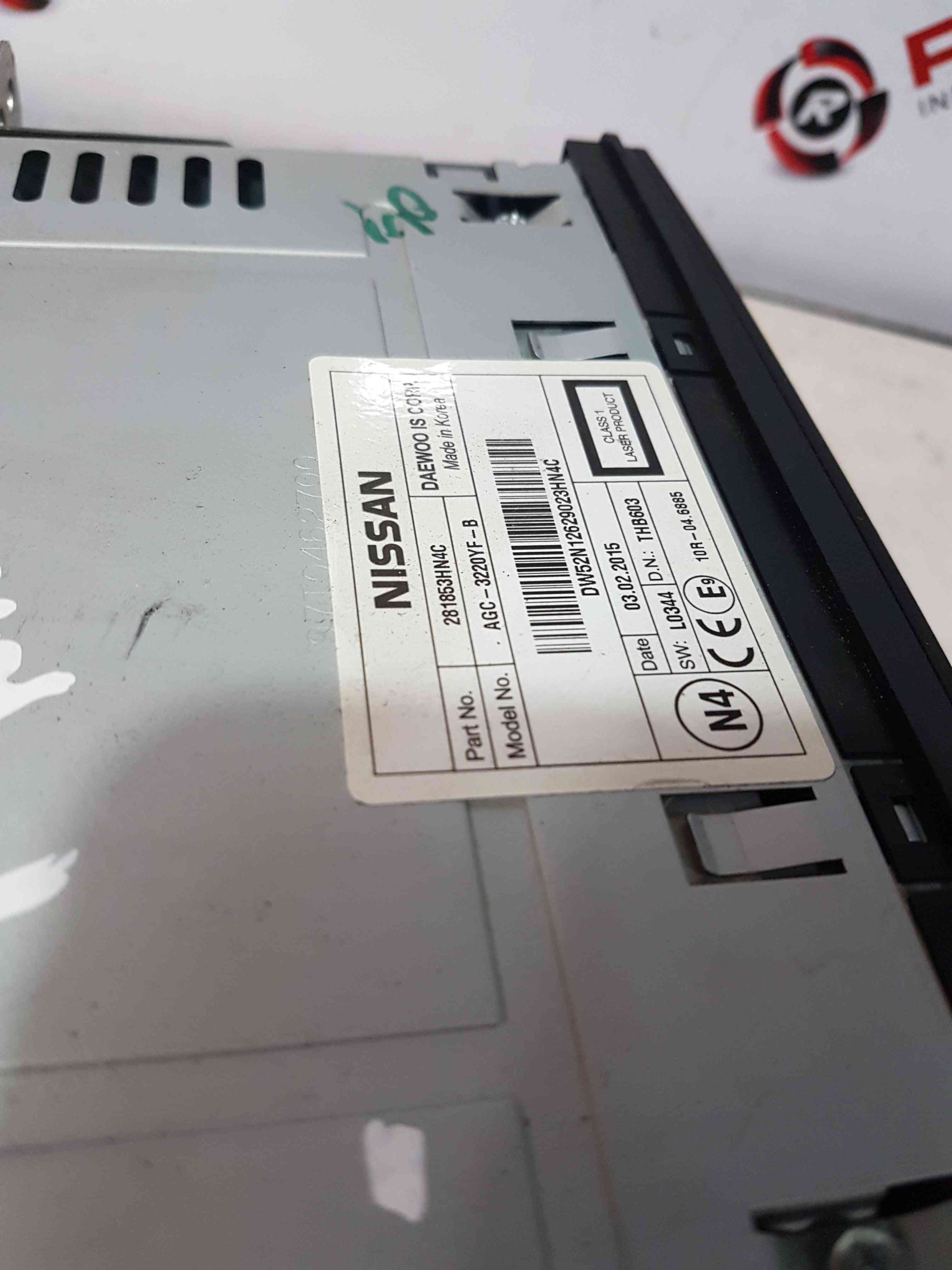 Thumb 8 Nissan Micra K13 2010-2017 Radio Cd Player Stereo Unit 281853Hn4b