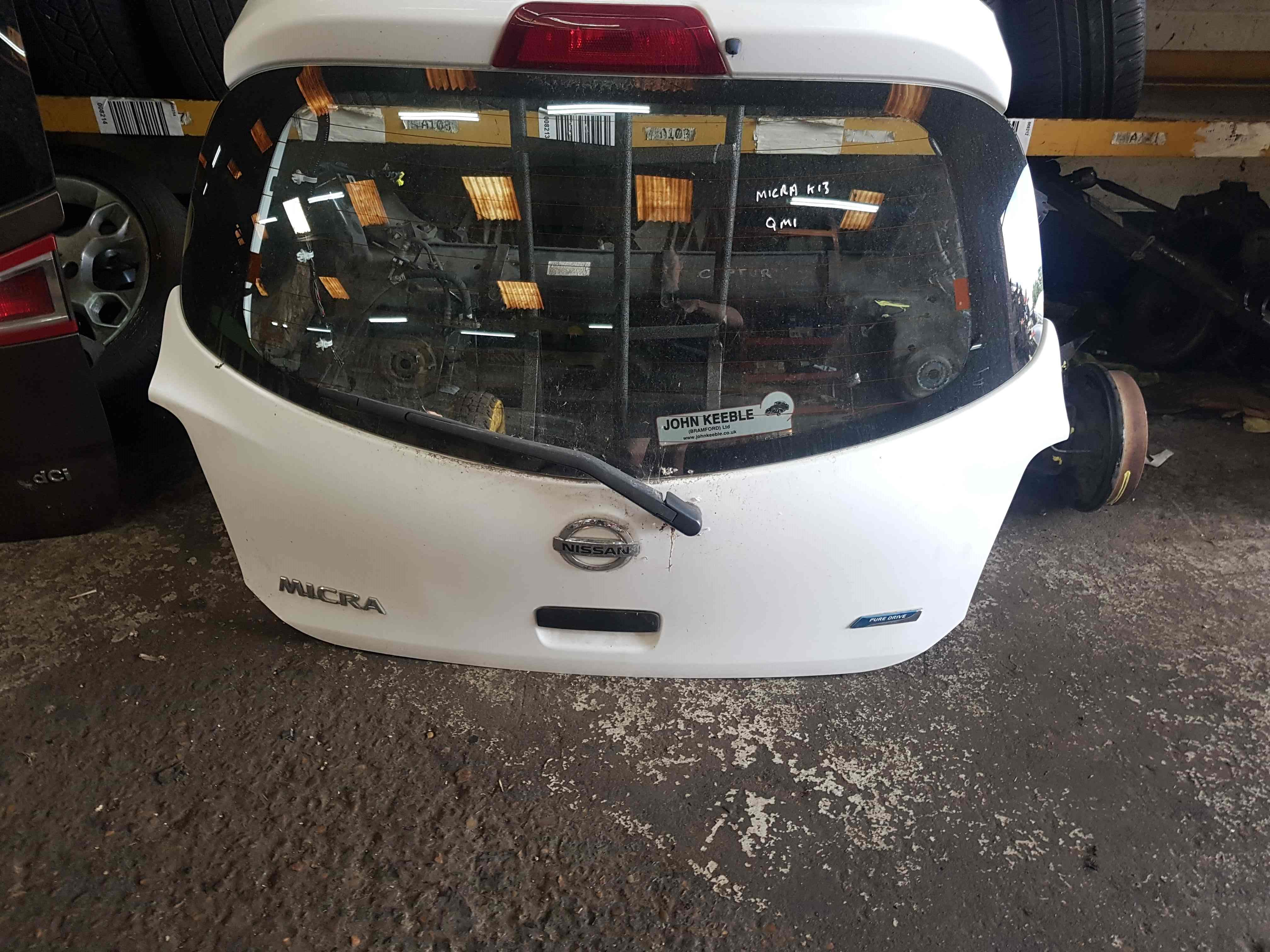 Thumb 3 Nissan Micra K13 2010-2017 Rear Boot Tailgate White QM1