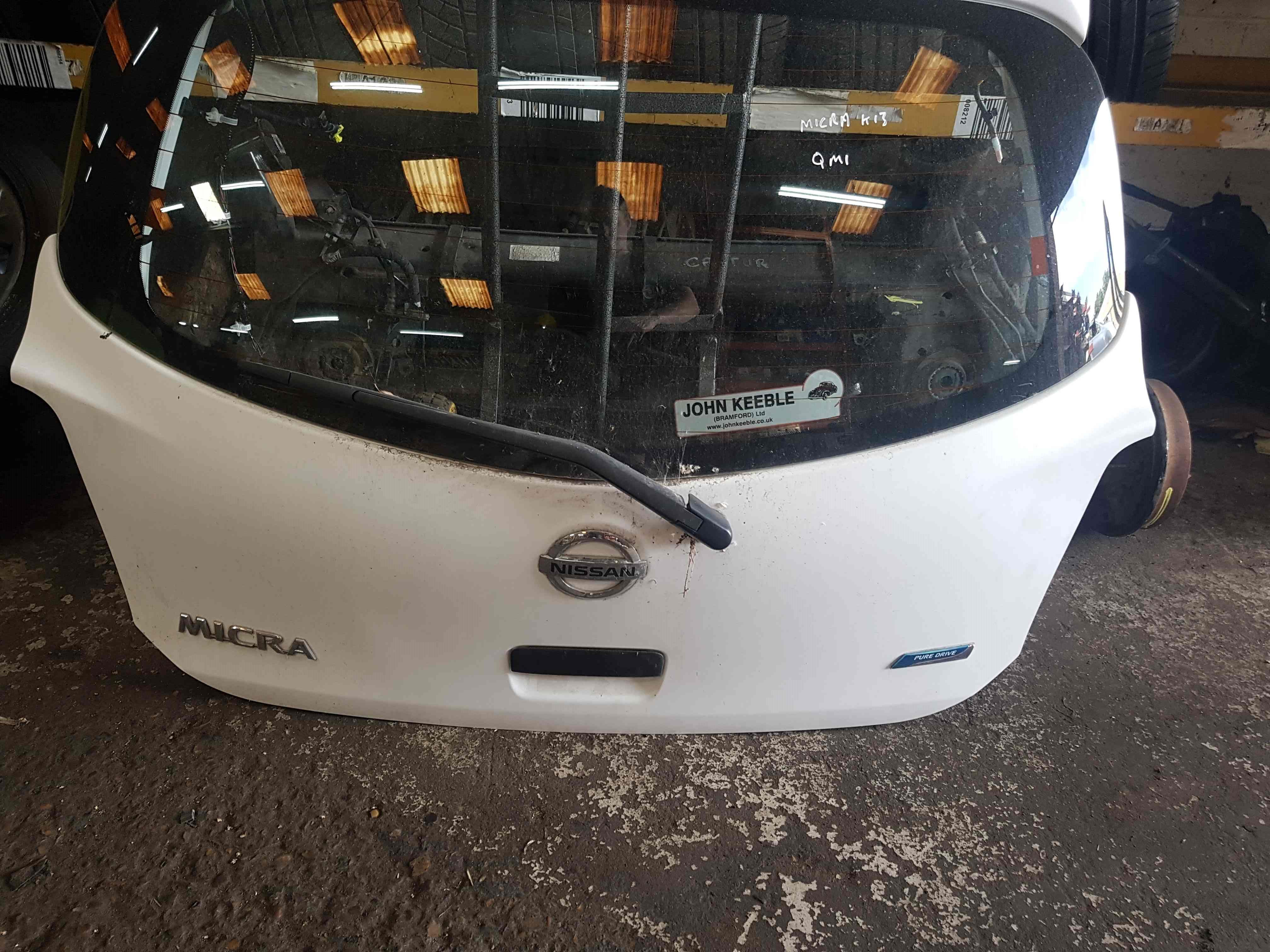 Thumb 4 Nissan Micra K13 2010-2017 Rear Boot Tailgate White QM1