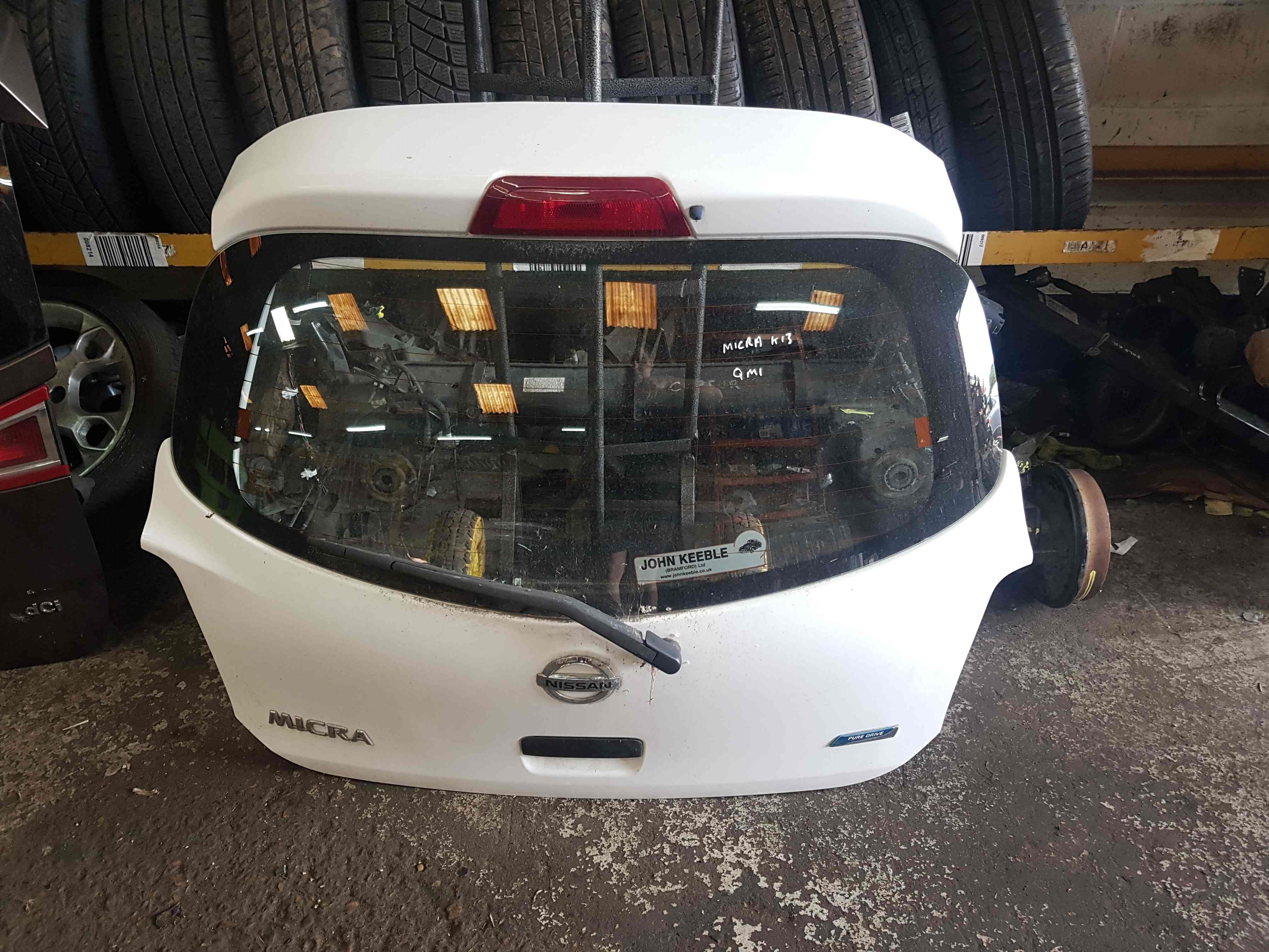 Thumb 5 Nissan Micra K13 2010-2017 Rear Boot Tailgate White QM1